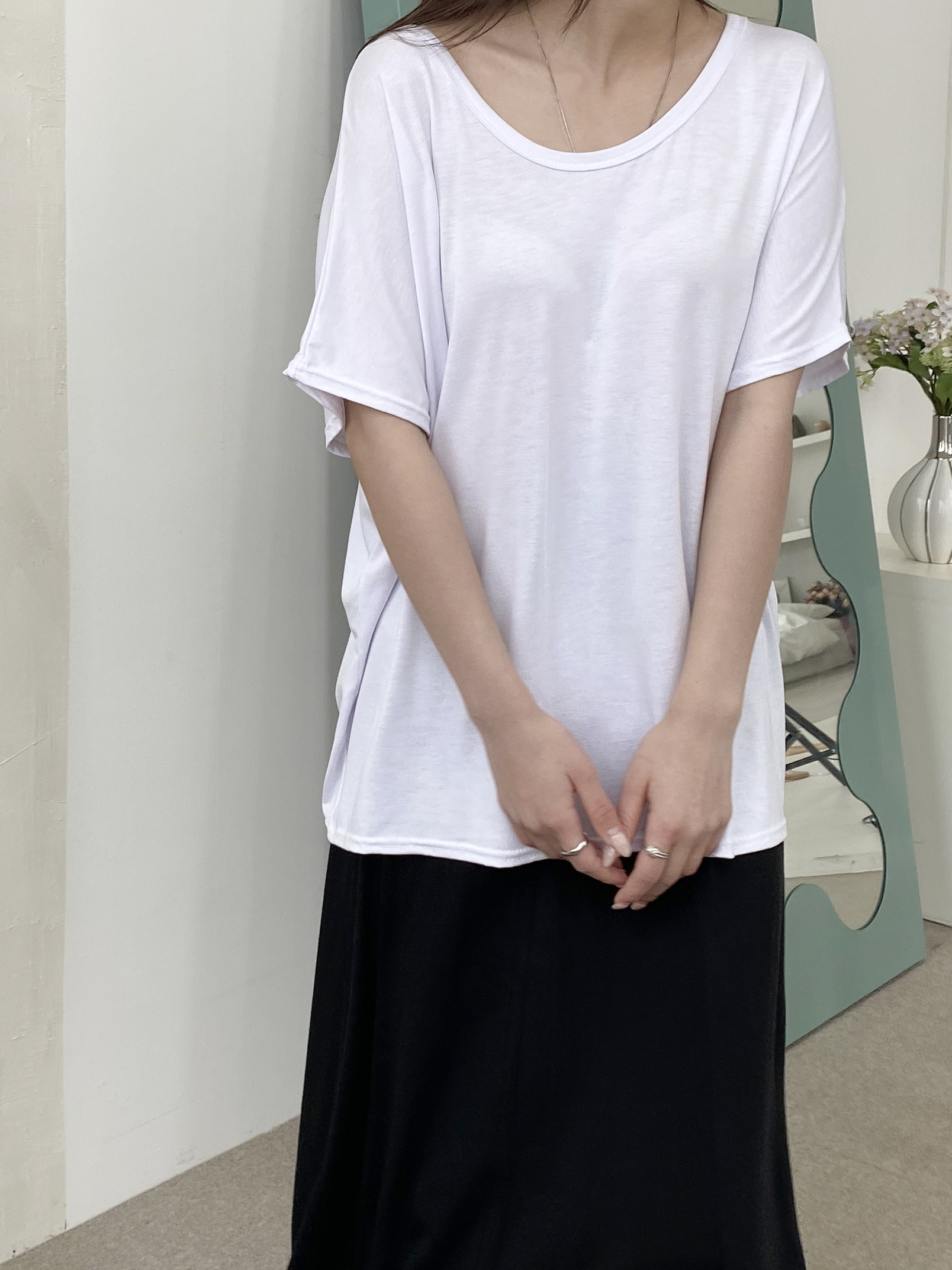 Airy Crossback Lounge Tee - 에어리 크로스백 라운지 티