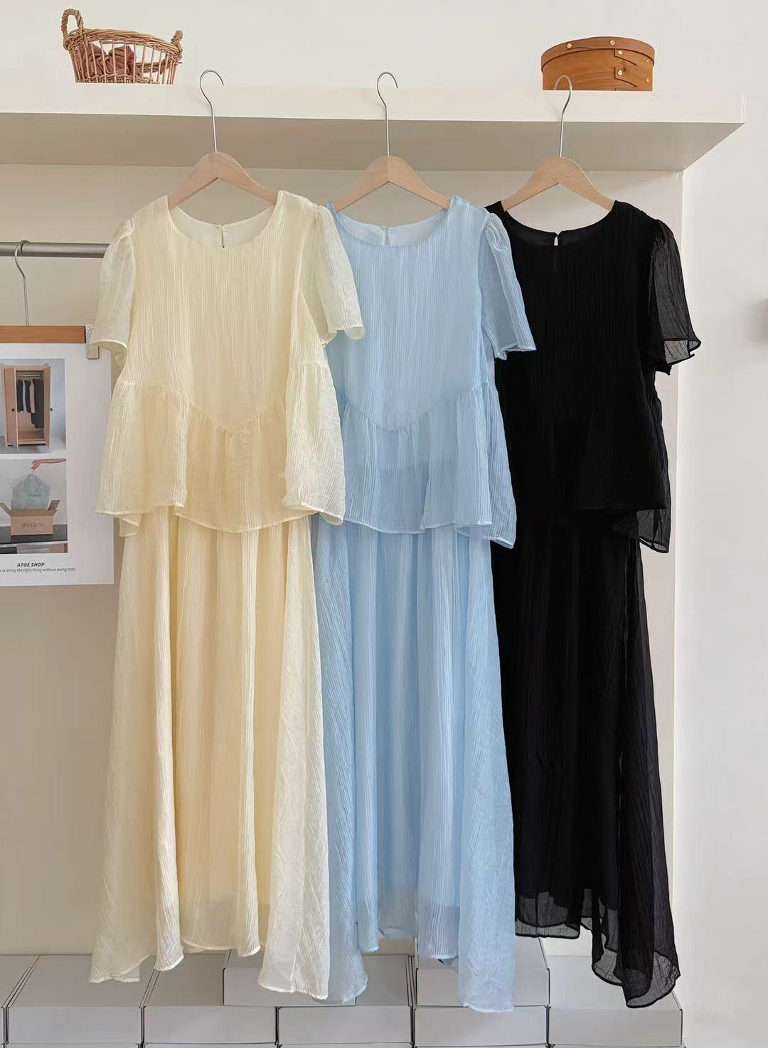 Airy Frill Chiffon Dress - 에어리 프릴 시폰 원피스