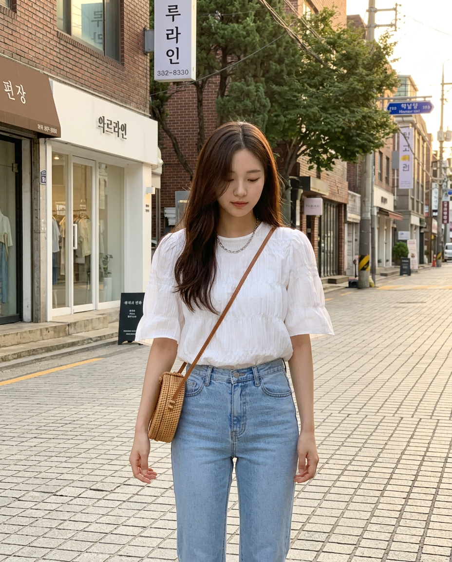 Dreamy Ribbon Back Top - 드리미 리본 백 탑