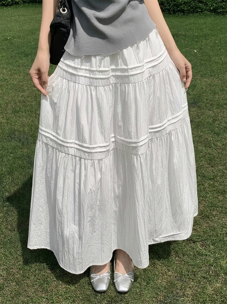 Pure Mood Long Skirt - 퓨어 무드 롱 스커트