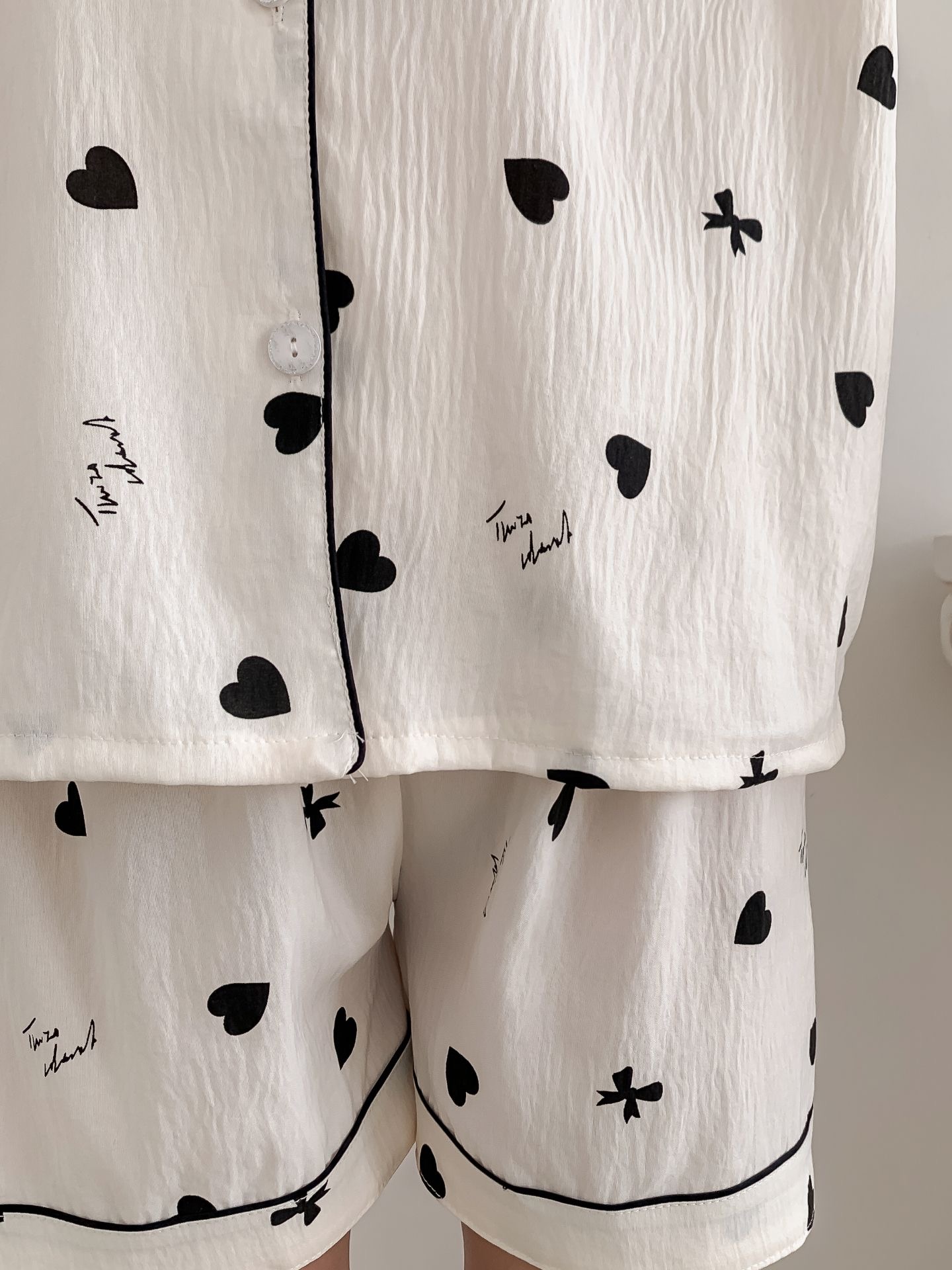 Sweet Heart 3-Piece Pajama Set - 스위트 하트 3종 파자마 세트