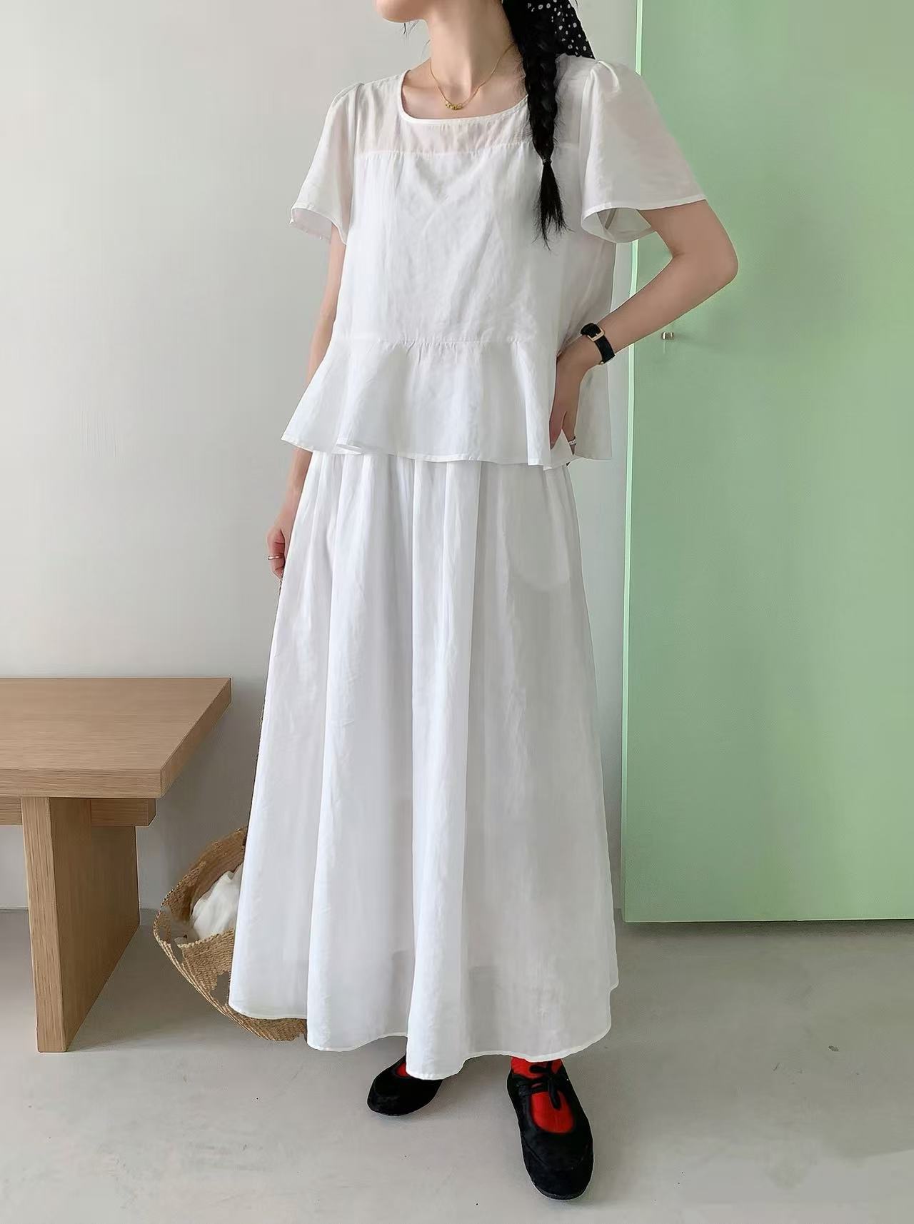 Soft Breeze Two Piece Set - 소프트 브리즈 투피스 세트