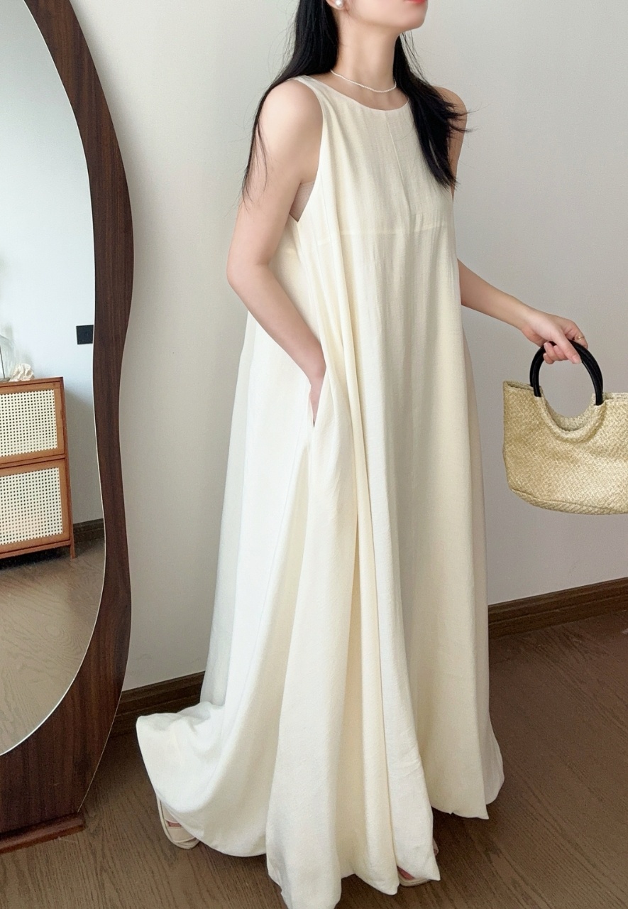 Relax Fit Airy Maxi Dress - 릴랙스 핏 에어리 맥시 드레스