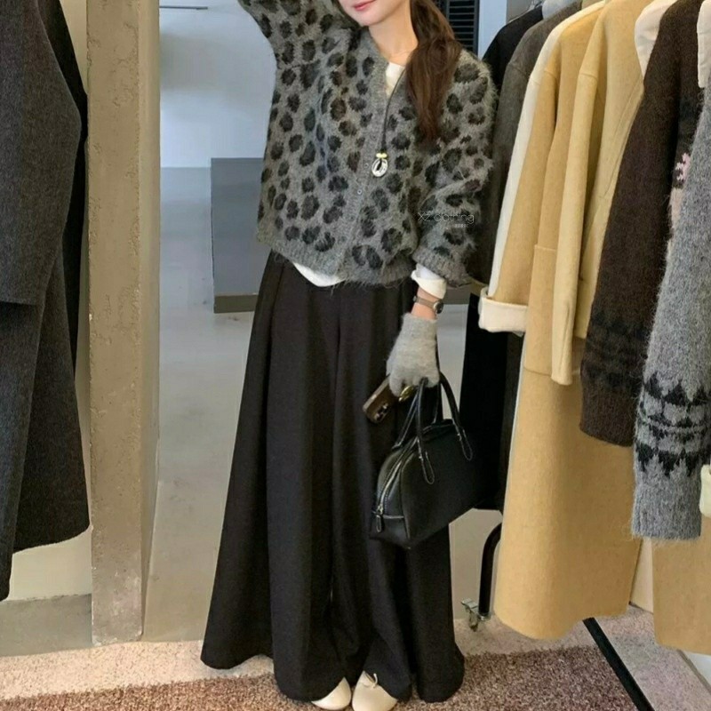 Fluffy Leopard Cardigan - 플러피 레오파드 가디건