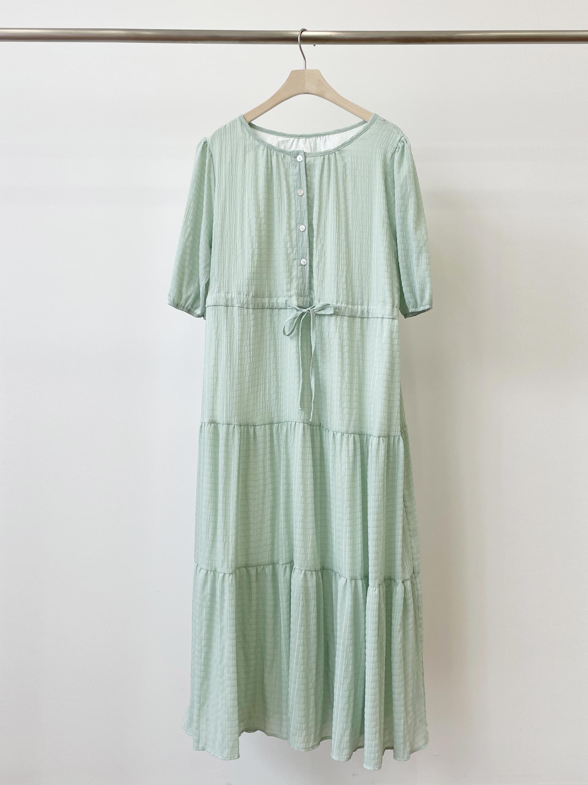 Romantic Button Long Dress - 로맨틱 버튼 롱 원피스