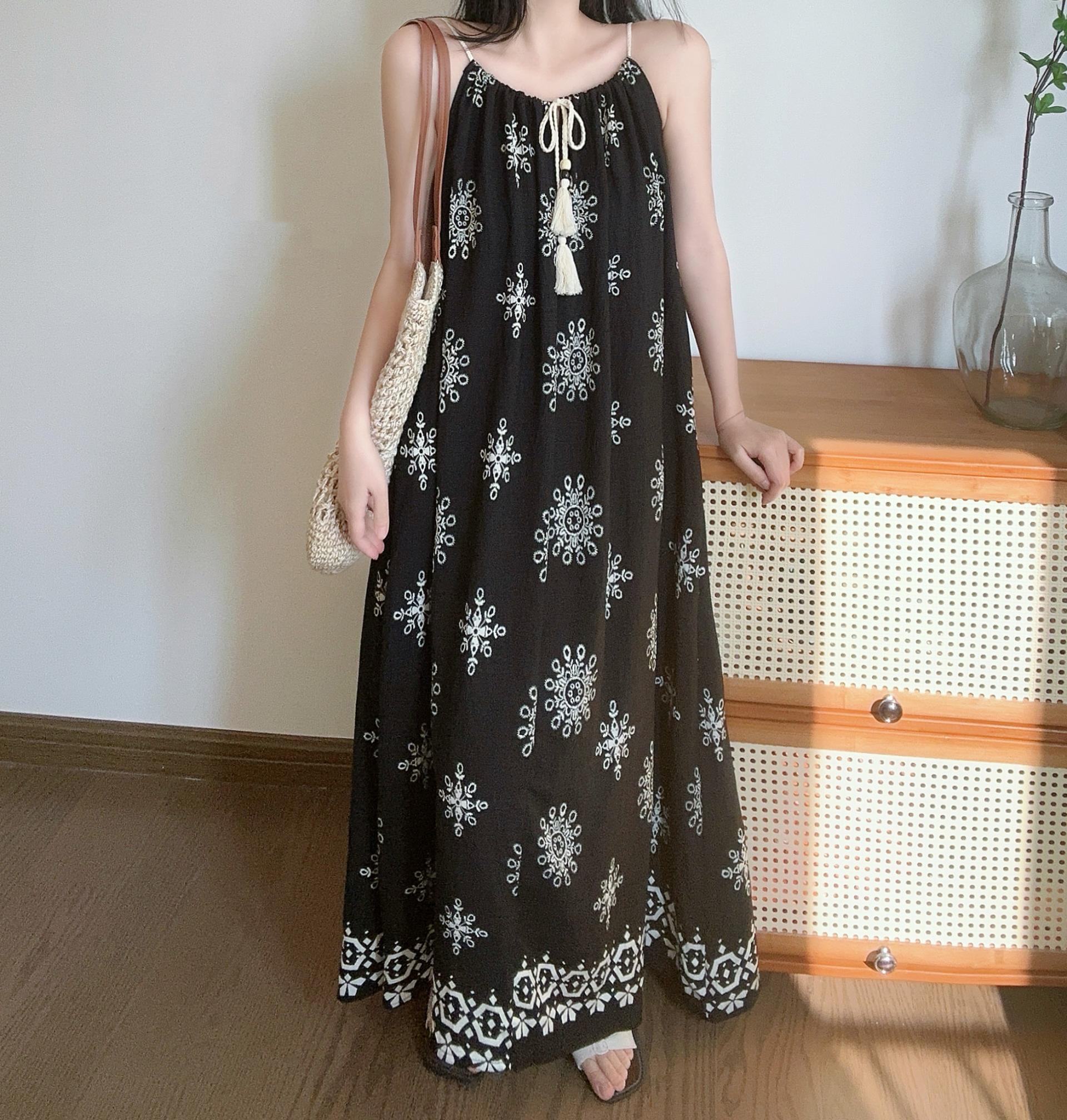 Boho Breeze Cami Dress - 보헤미안 브리즈 나시 원피스