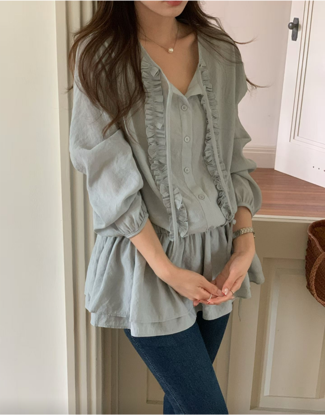 Lovely Ruffle Blouse - 러블리 프릴 블라우스