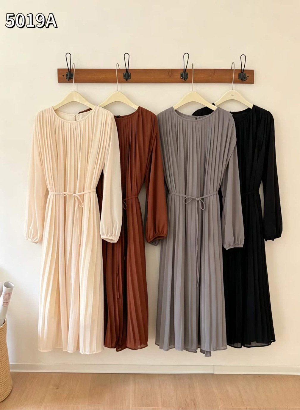 Misty Pleats Long Dress - 미스티 플리츠 롱 드레스