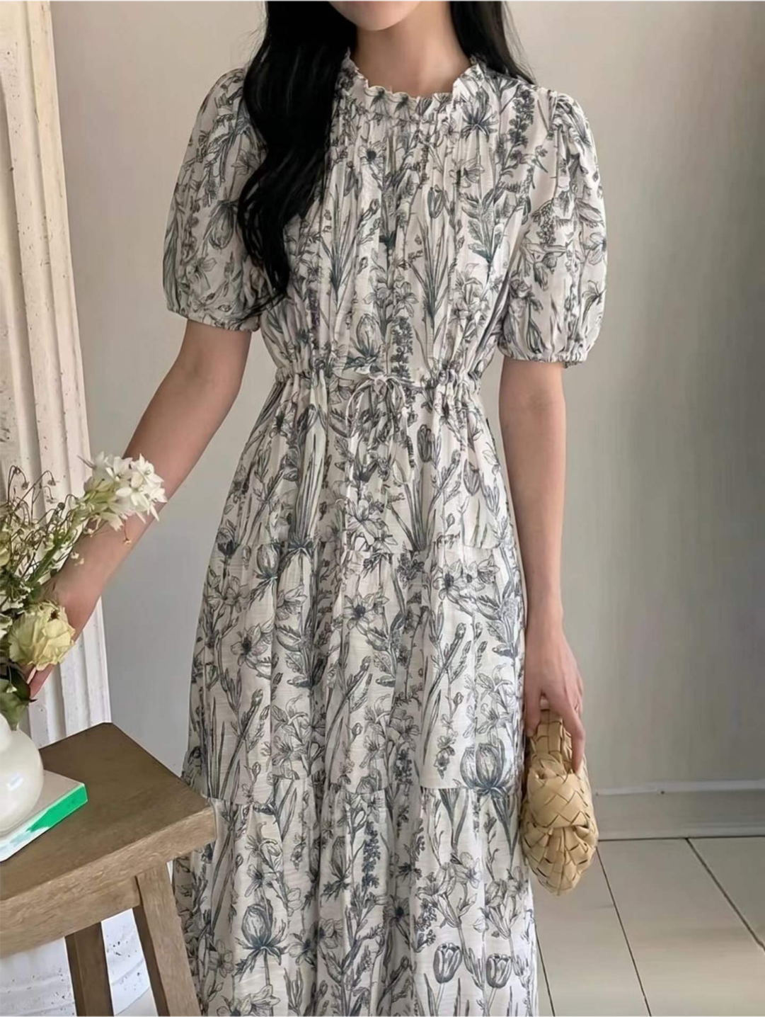 Botanical Muse Puff Dress - 보태니컬 뮤즈 퍼프 원피스