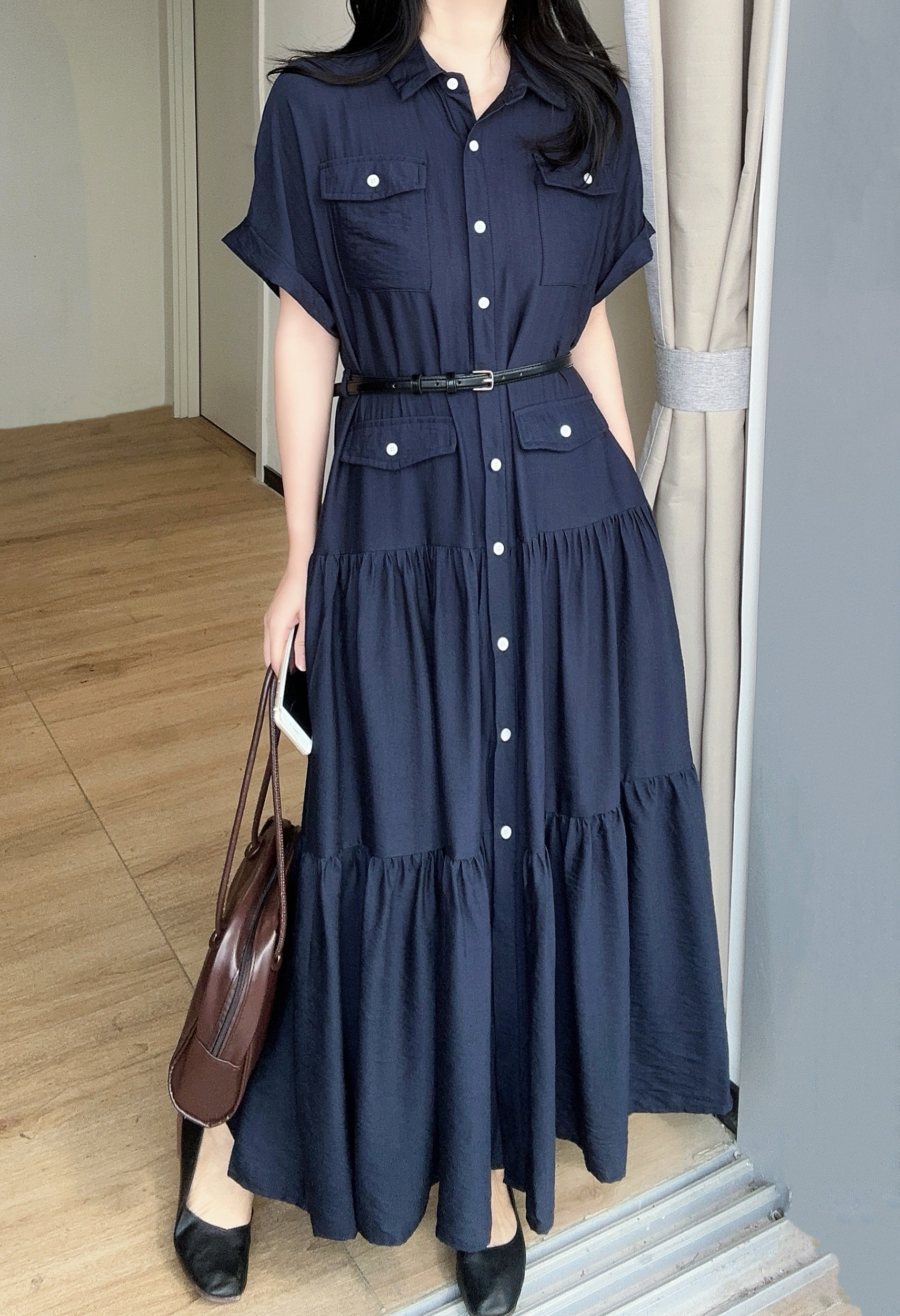 Everyday Grace Shirt Dress - 에브리데이 그레이스 셔츠 원피스