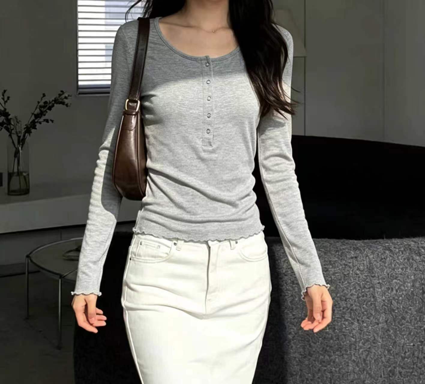 Daily Henley Tee - 데일리 헨리 티셔츠