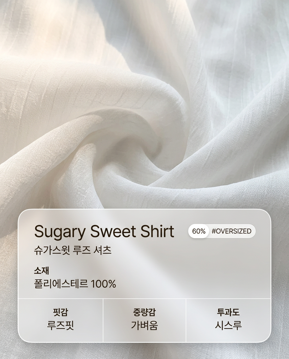 Sugary Sweet Shirt - 슈가스윗 루즈 셔츠