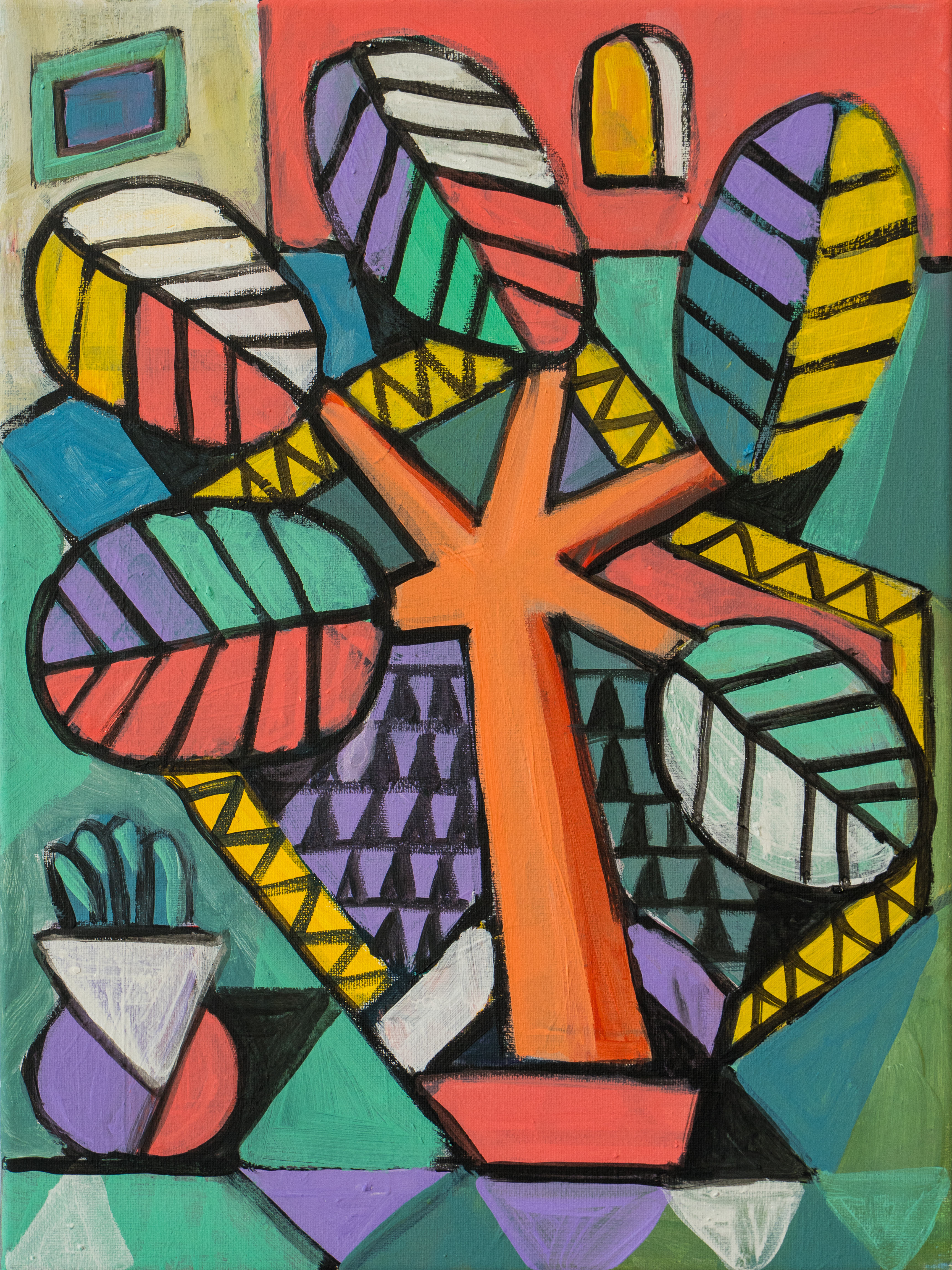 [Pablo Ientile] Wohnzimmer, 40x30cm, Acrylic on canvas, 2026