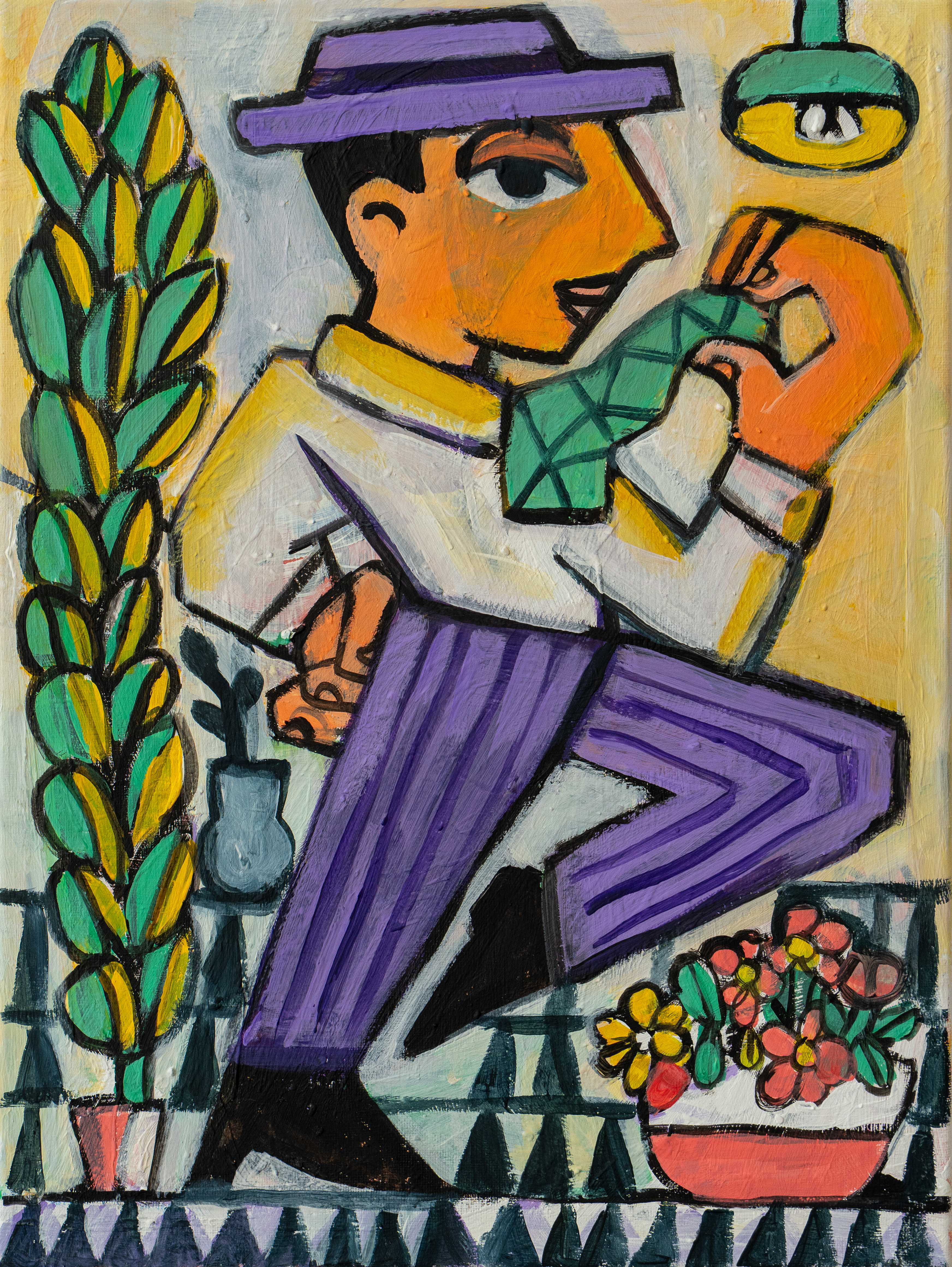 [Pablo Ientile] Dancer, 40x30cm, Acrylic on canvas, 2026