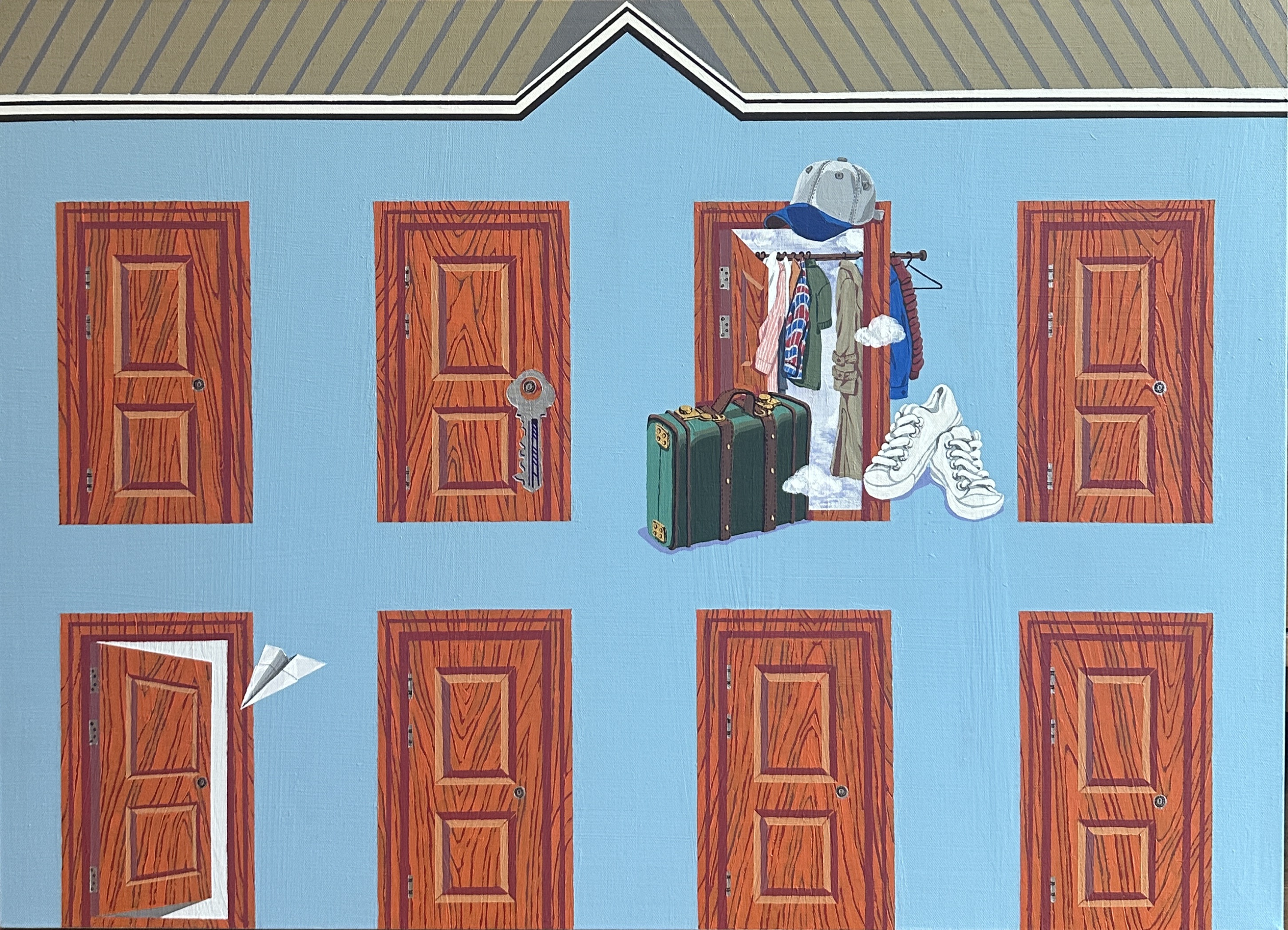 [전유리] Beyond the wardrobe, 53x72.7cm, Acrylic on canvas, 2026