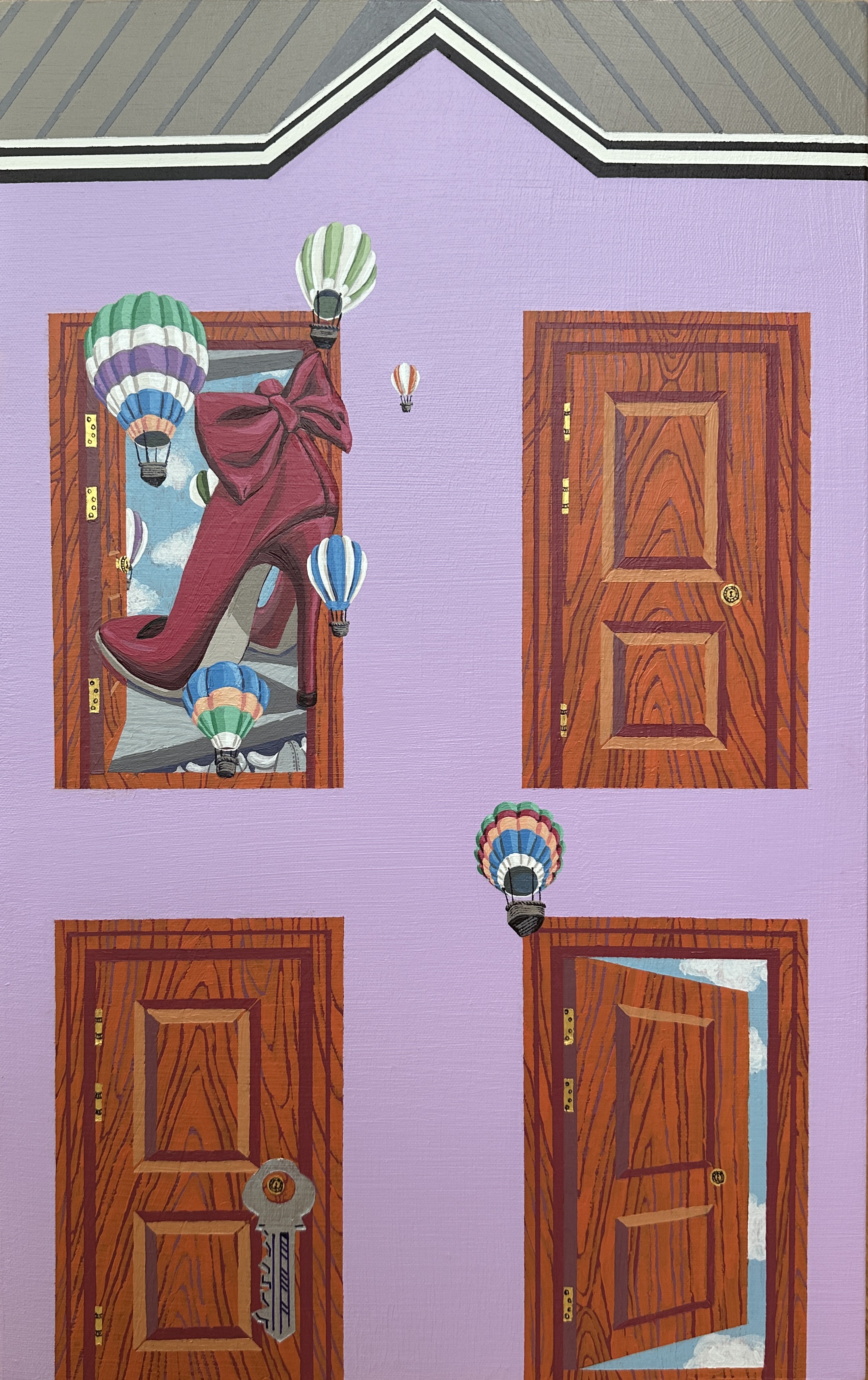 [전유리] Shoes story_53x33.3cm, Acrylic on canvas, 2026