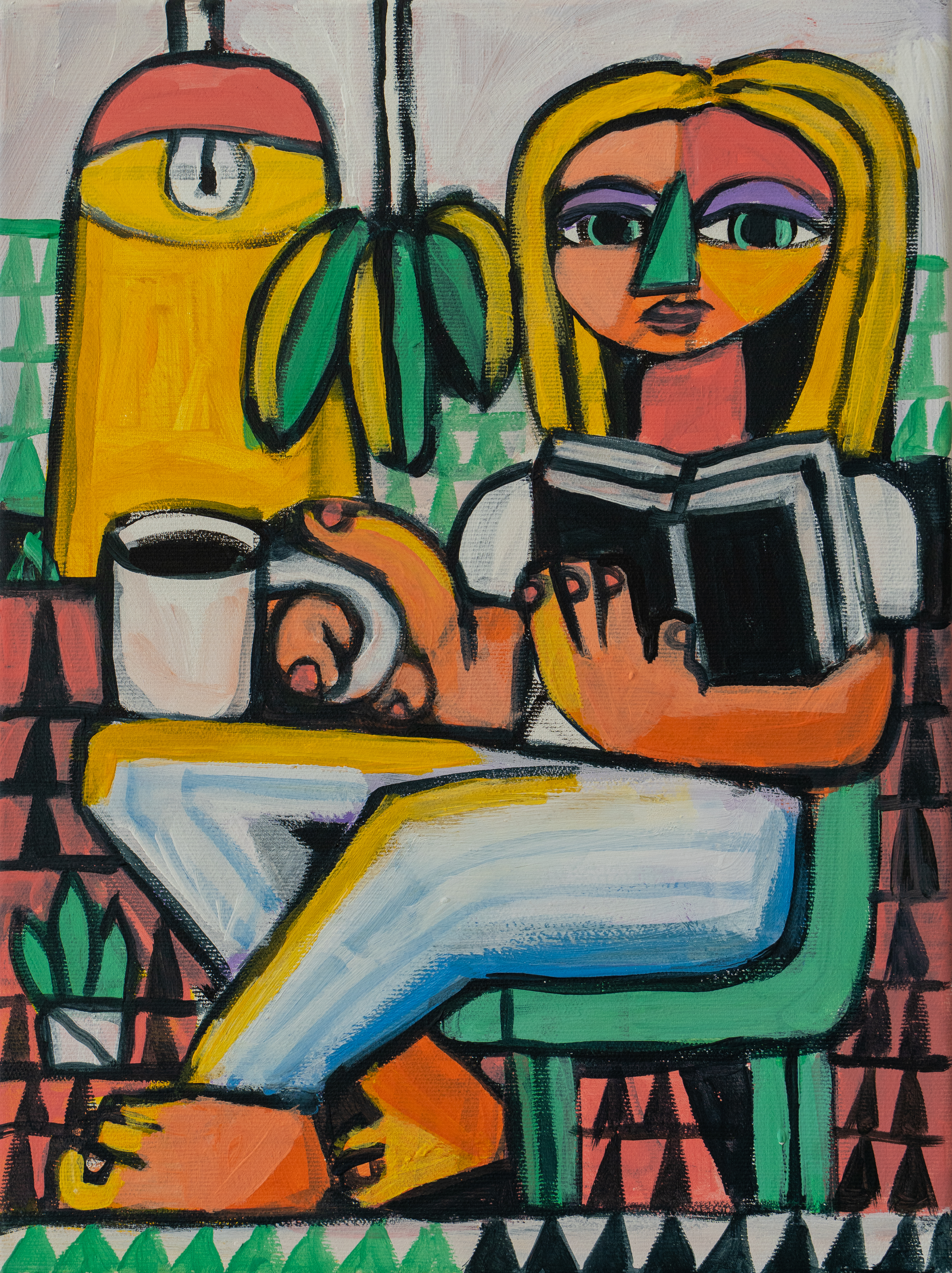 [Pablo Ientile] Americano, 40x30cm, Acrylic on canvas, 2026