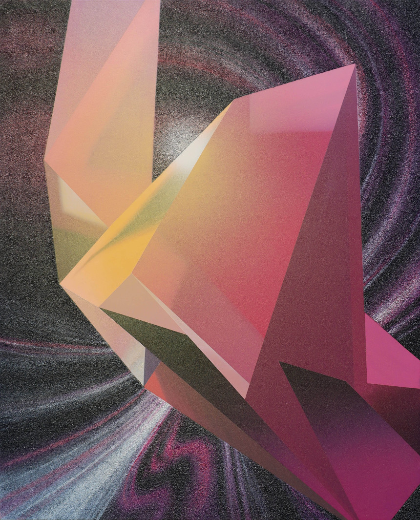[구태사] 무한집합 23, 53 x 65.1cm, 나무에 옻칠, 훈탄, 2025