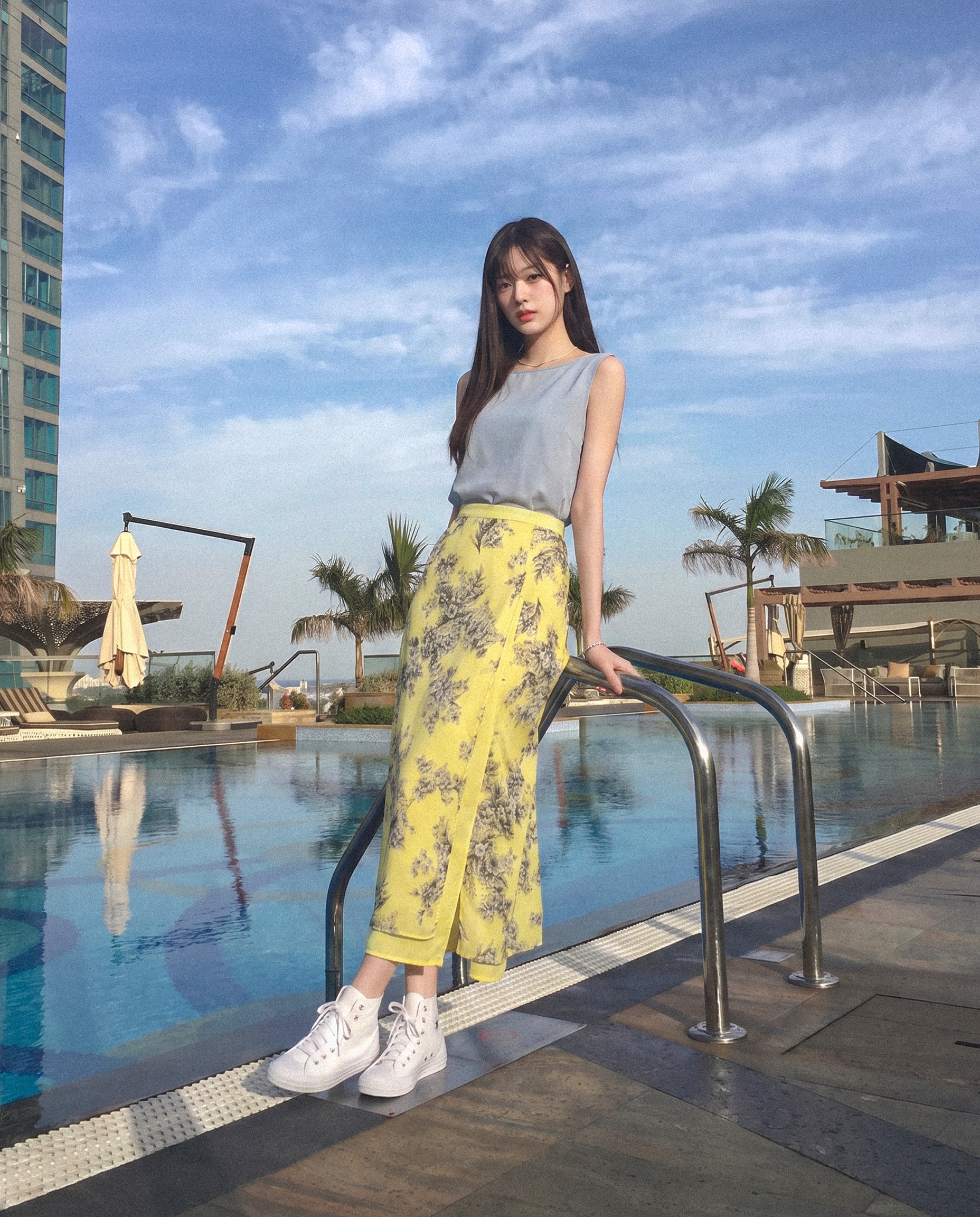 자르뎅 레이어 스커트