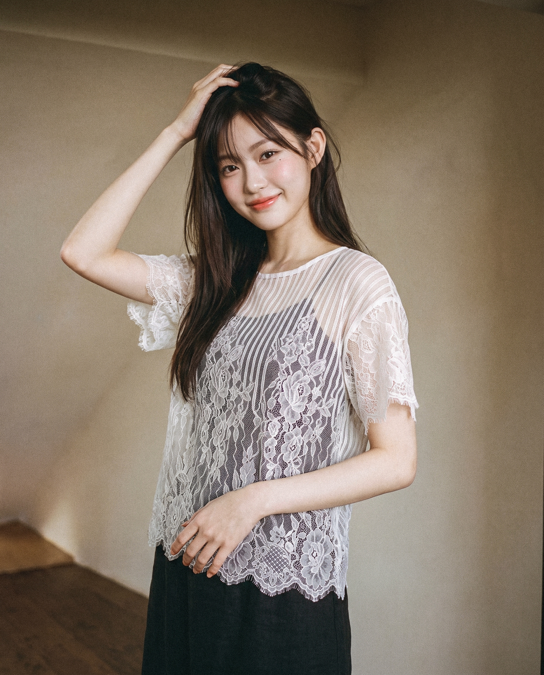 에떼 레이스 블라우스