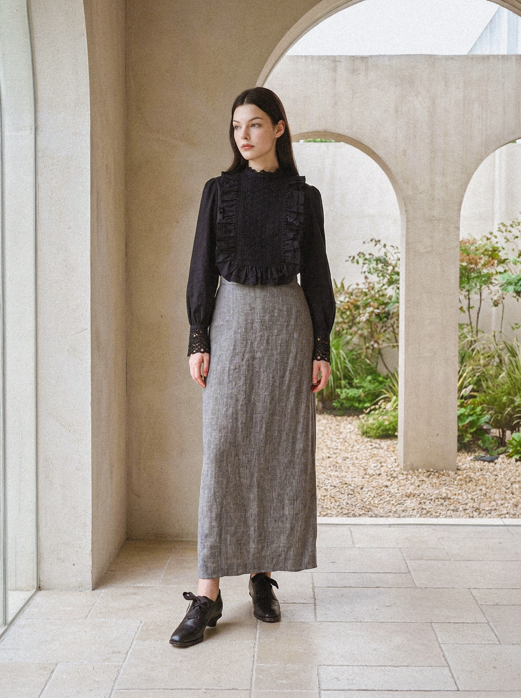 Lace Elle Blouse (레이스 엘르 블라우스) 2색