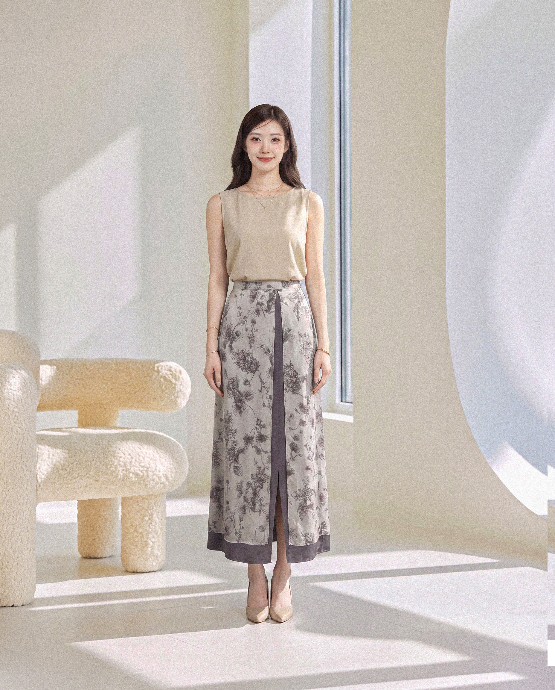 Poet Sleeveless Blouse ( 포엣 민소매 블라우스 )