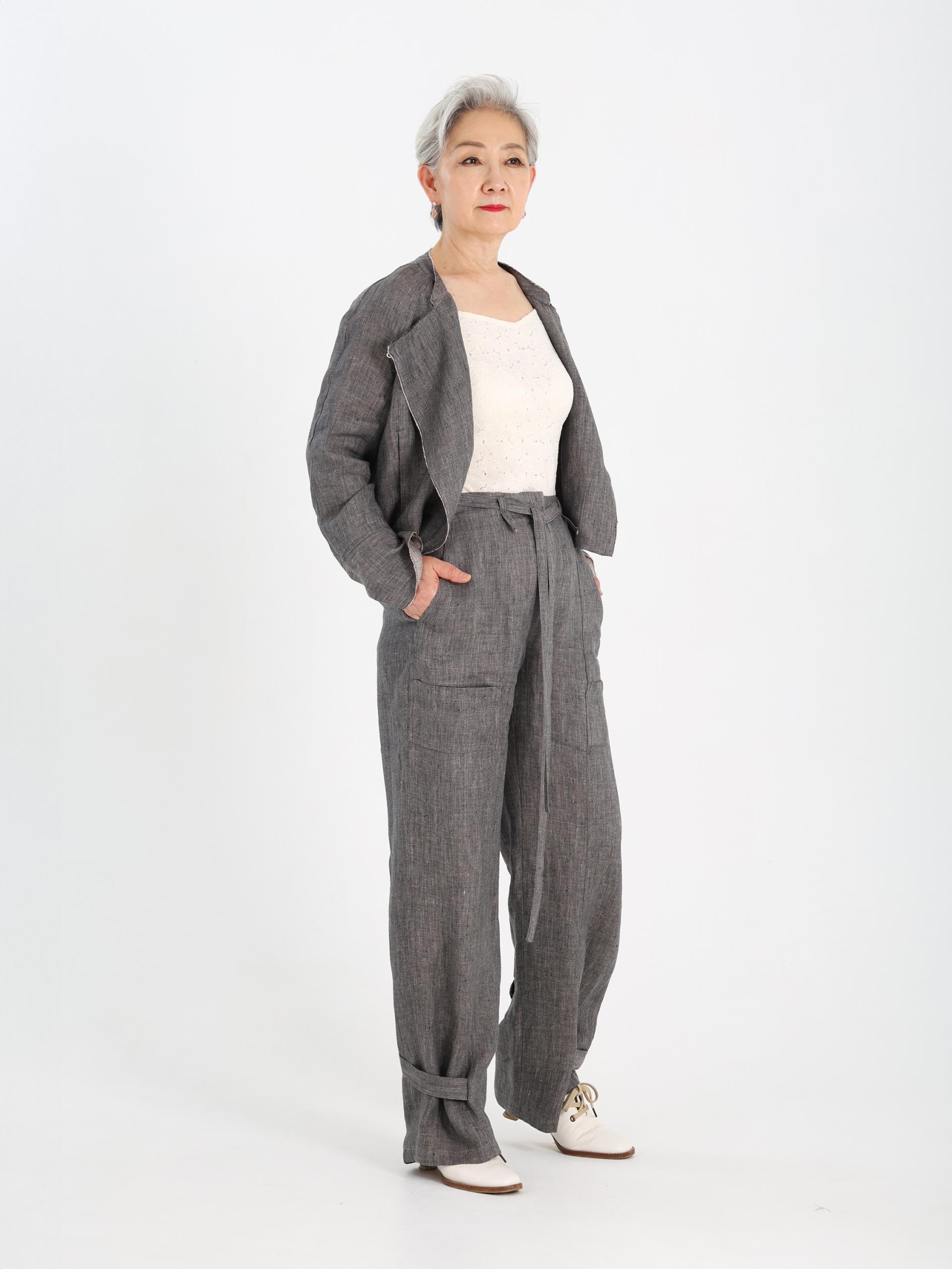 린넨 리버서블 자켓 / Custom Brown
