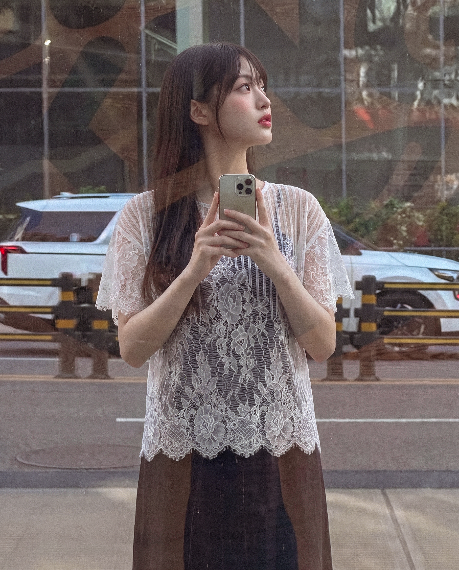 에떼 레이스 블라우스