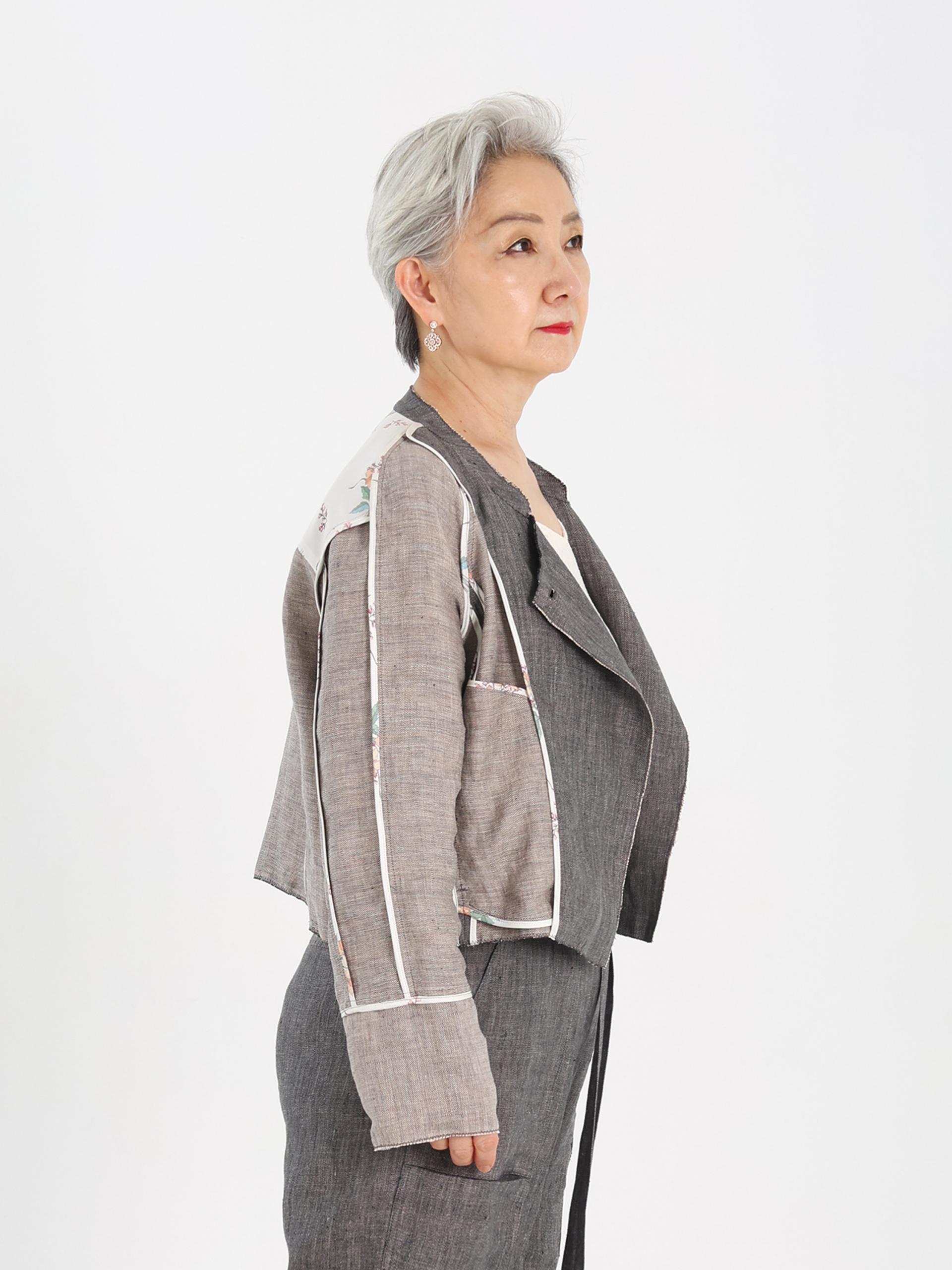 린넨 리버서블 자켓 / Custom Brown