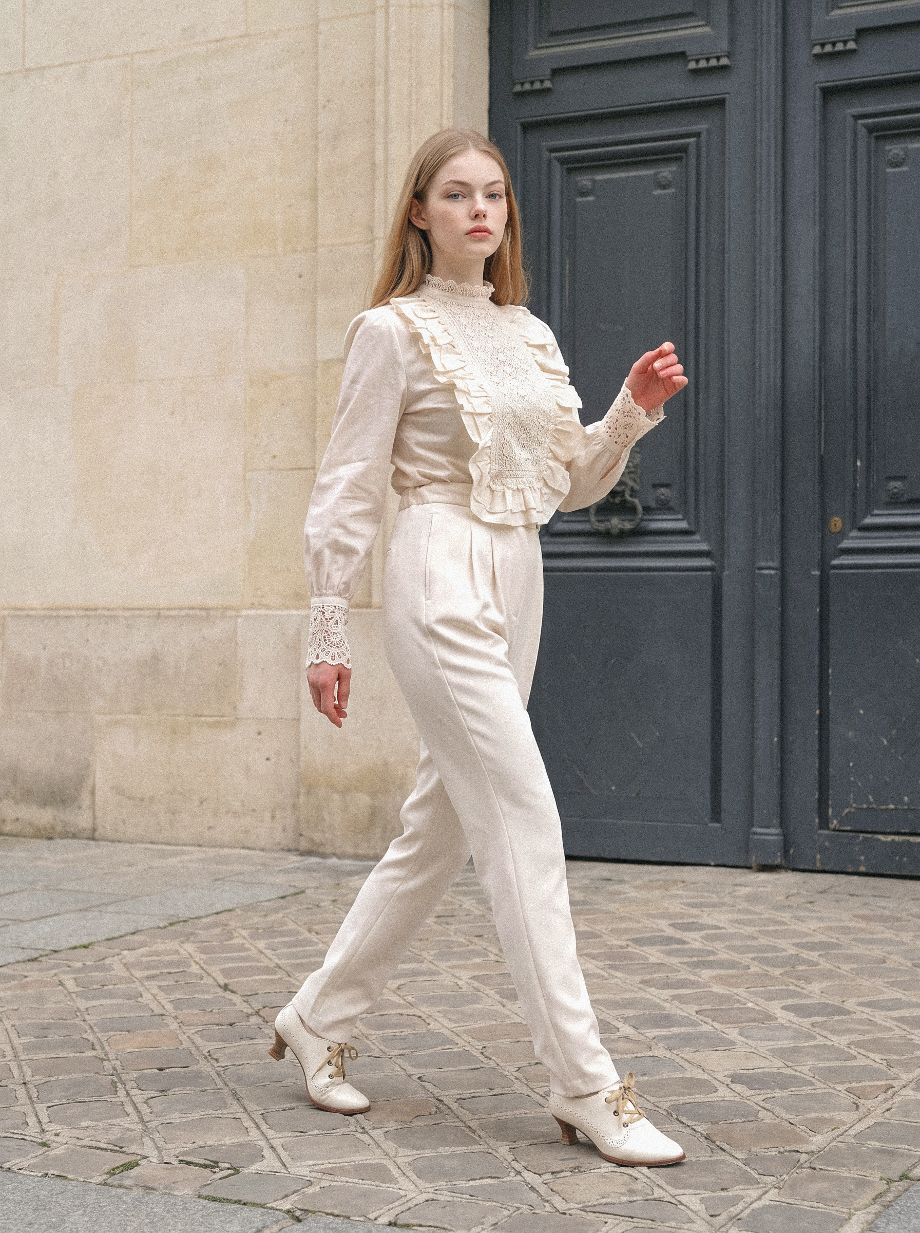 Lace Elle Blouse (레이스 엘르 블라우스) 2색