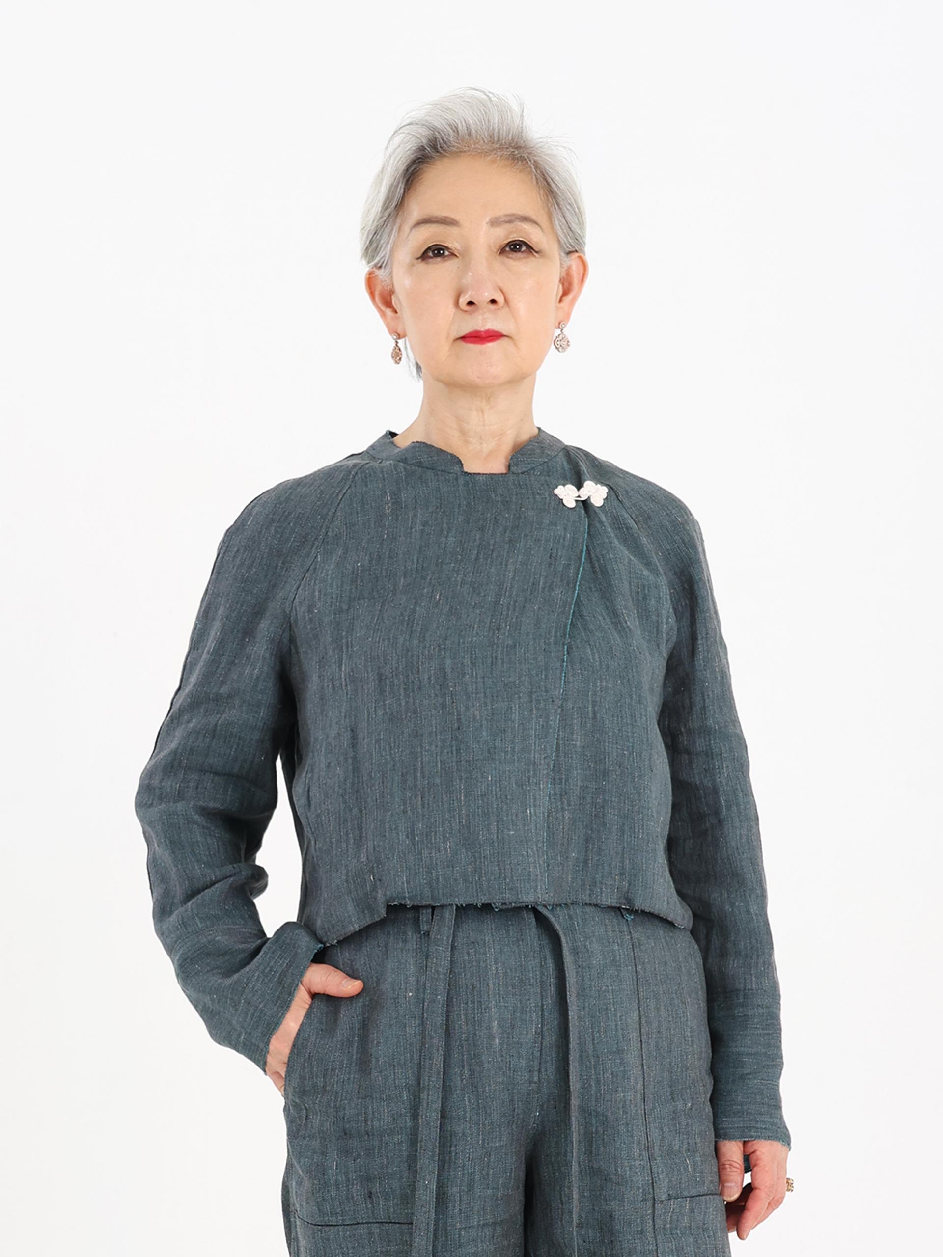 린넨 리버서블 자켓 / Azur Dragon