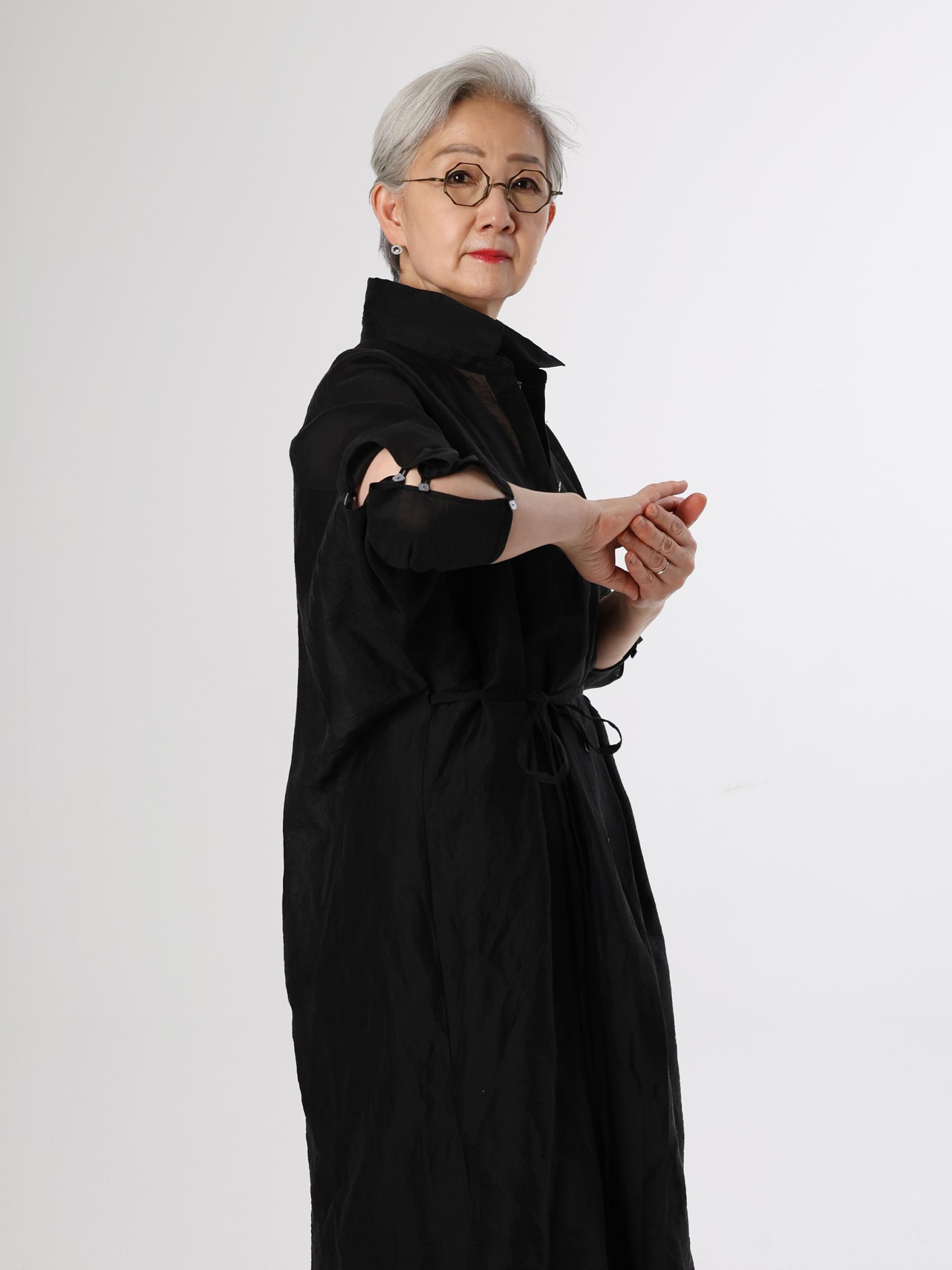 실루엣 셔츠 드레스 / 2색
