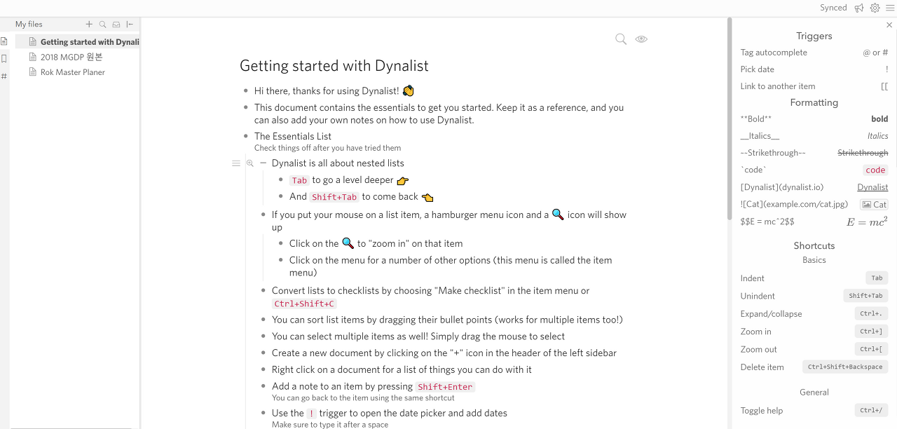 Dynalist