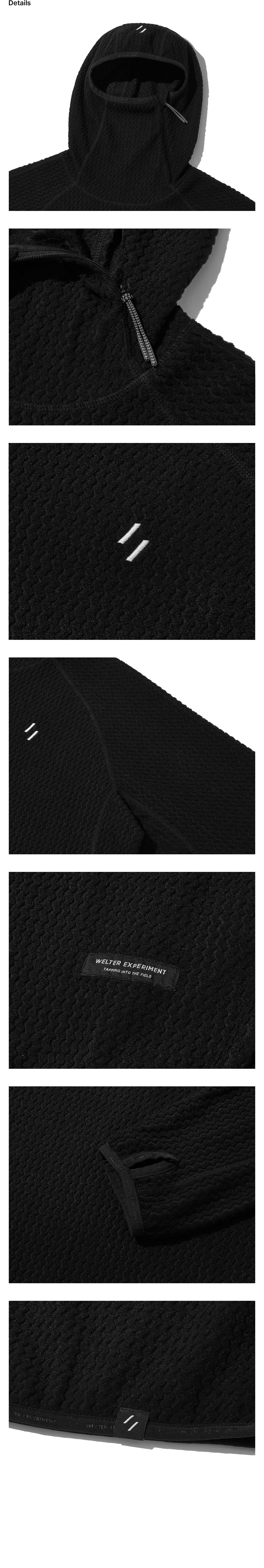 Calora Fleece Hooded Pullover Black