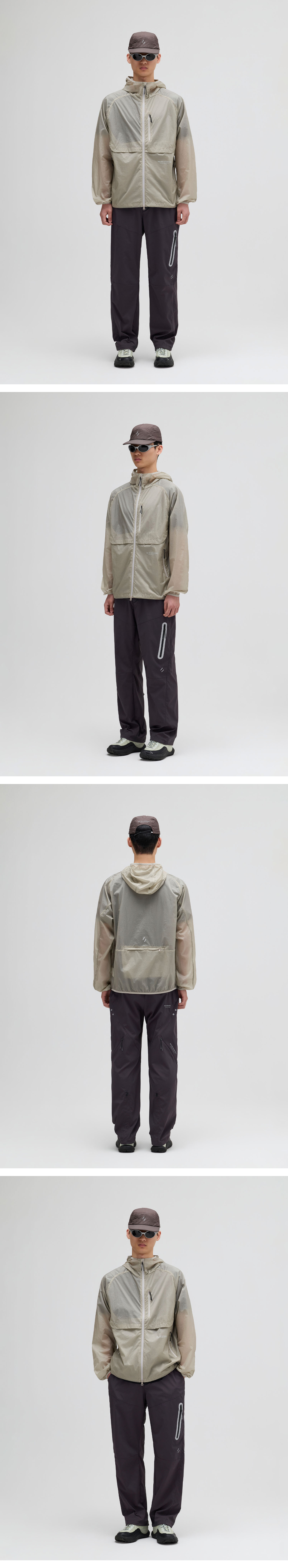 NIMBUS AEROPACK WINDBREAKER_LIGHT GRAY