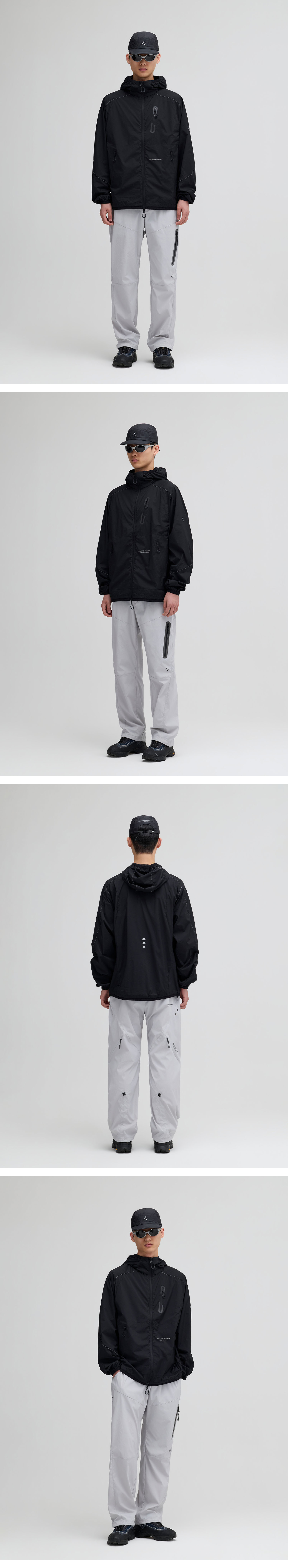 LIGHT PACKABLE WINDBREAKER_BLACK_WOL058
