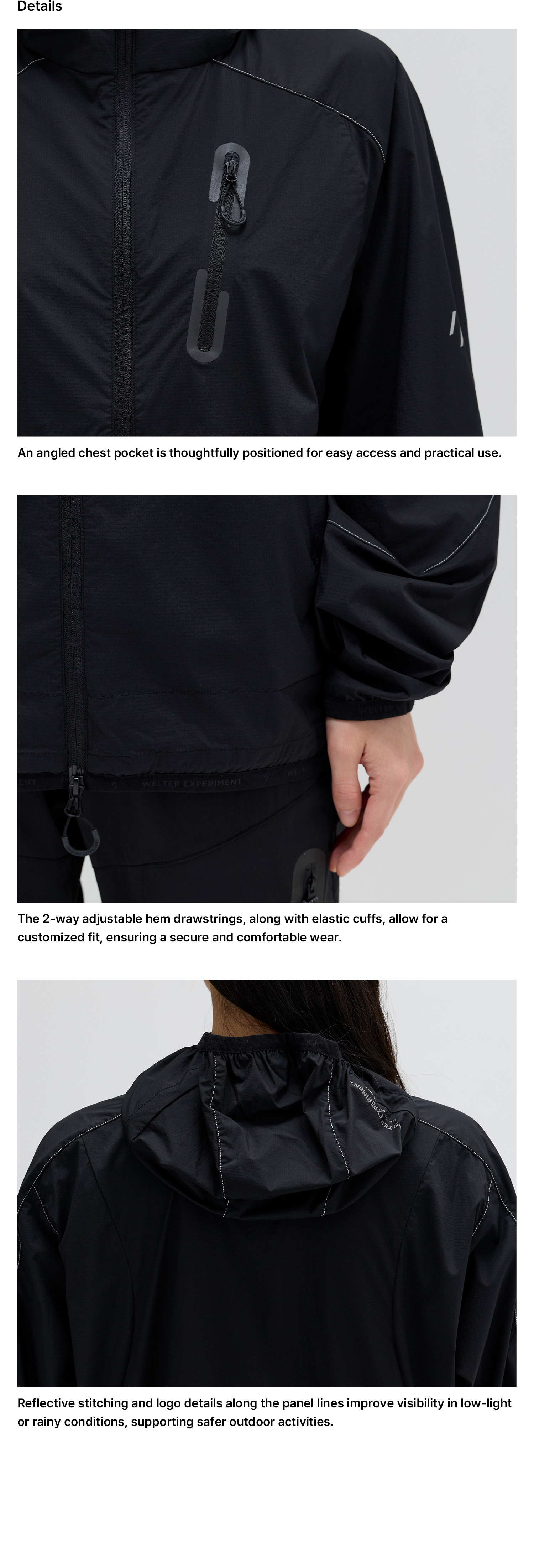 LIGHT PACKABLE WINDBREAKER_LIGHT GRAY_WOL059