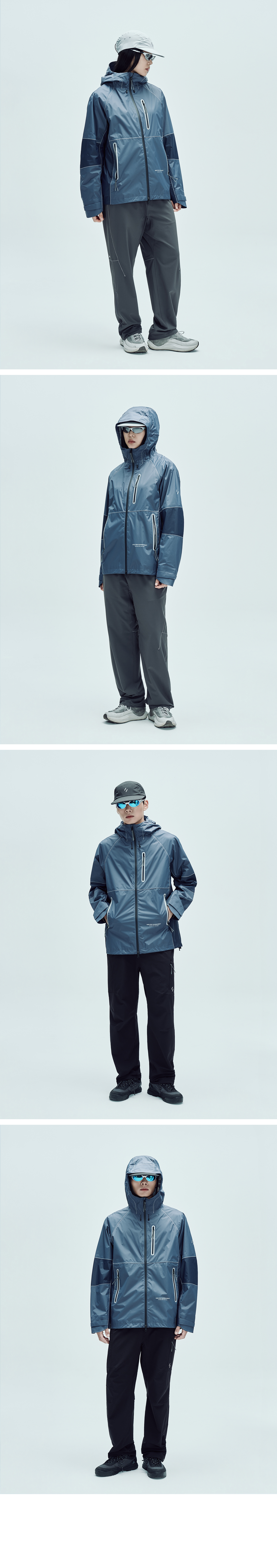 Mistral Pertex Shell Jacket Grayish Blue