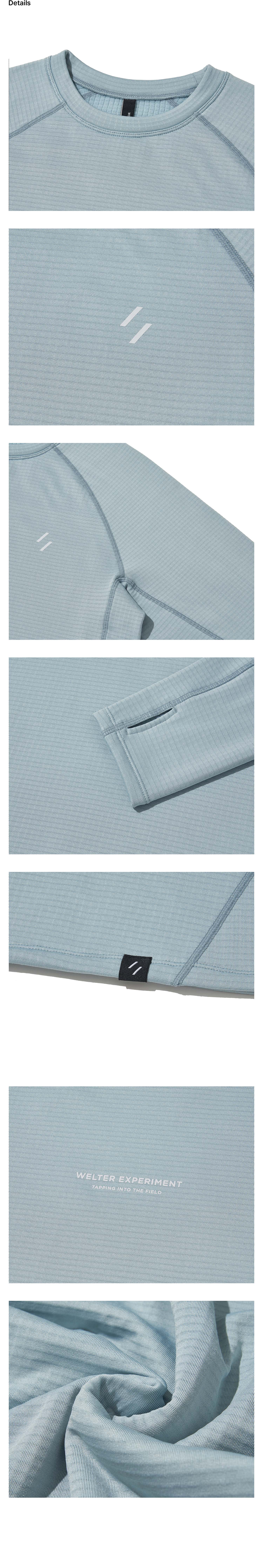 Thermosquare Fleece Long Sleeve T-shirt Sky Blue