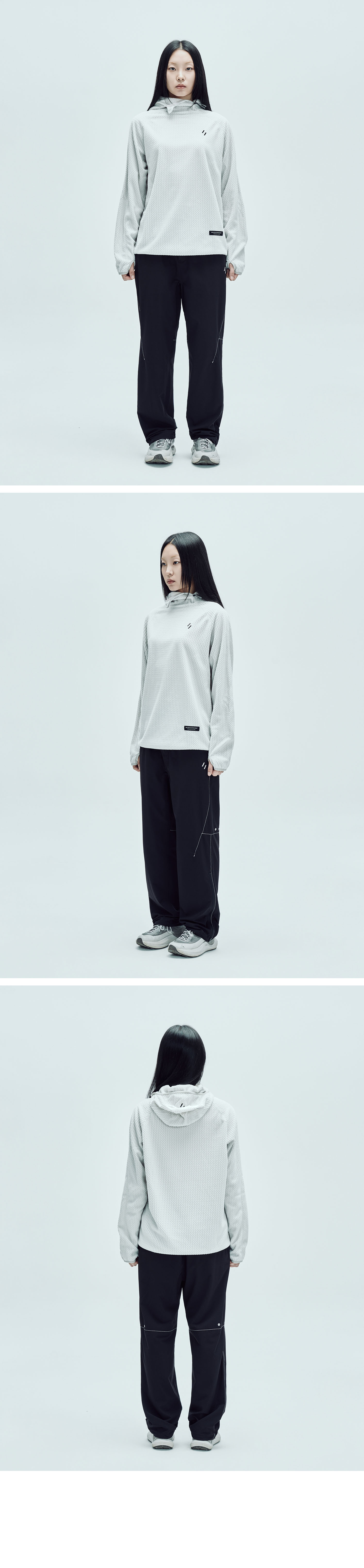 Calora Fleece Hooded Pullover White