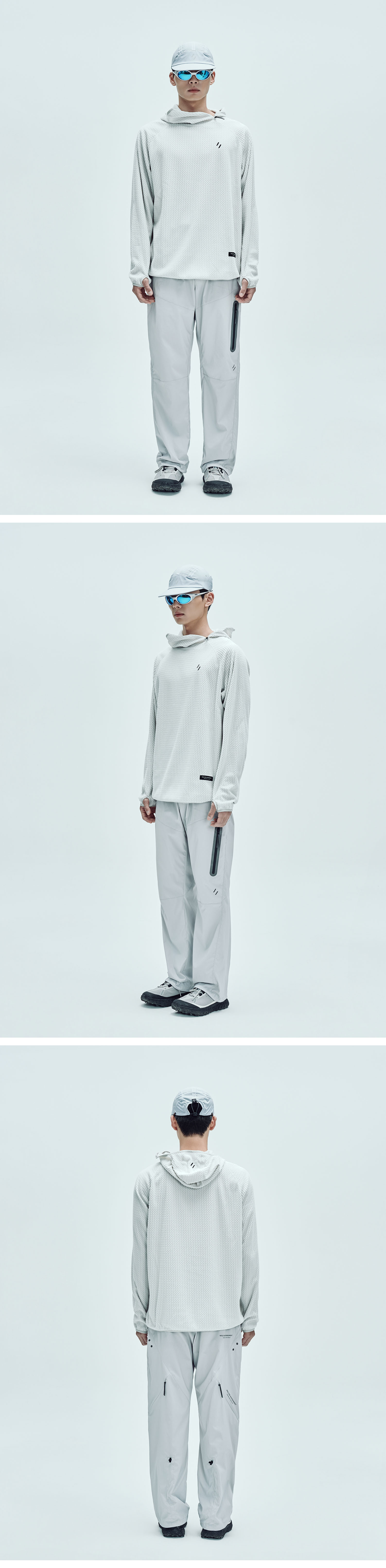 Calora Fleece Hooded Pullover White