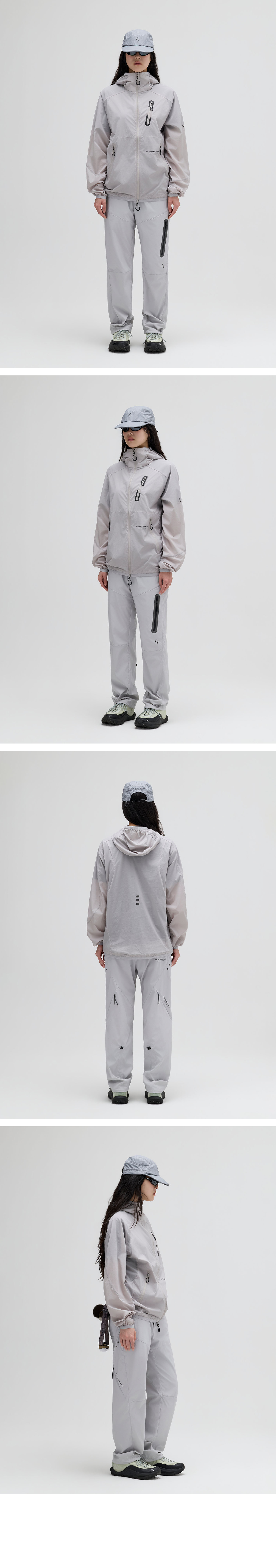 LIGHT PACKABLE WINDBREAKER_LIGHT GRAY_WOL059