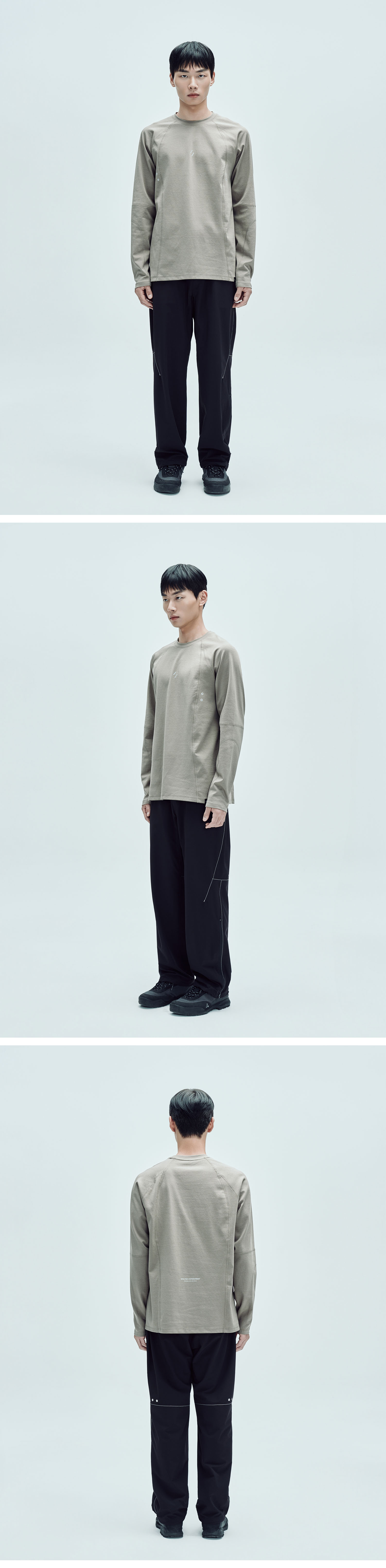 Streamline Long Sleeve T-shirt Dark Beige