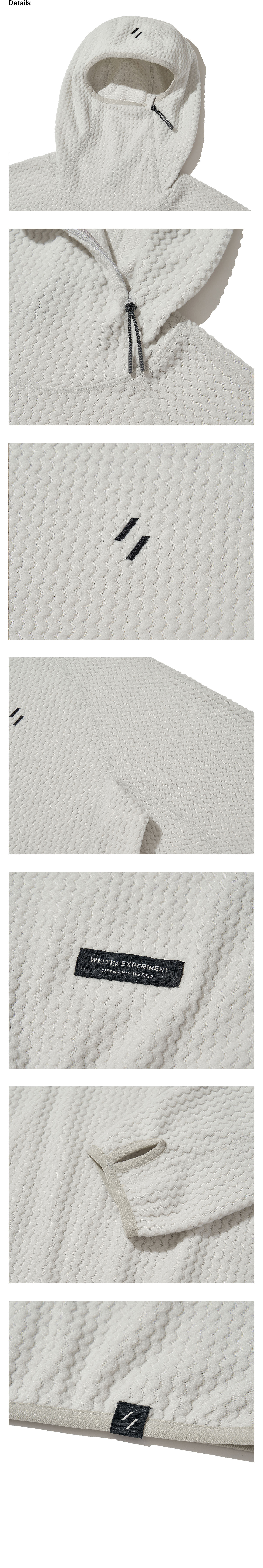 Calora Fleece Hooded Pullover White