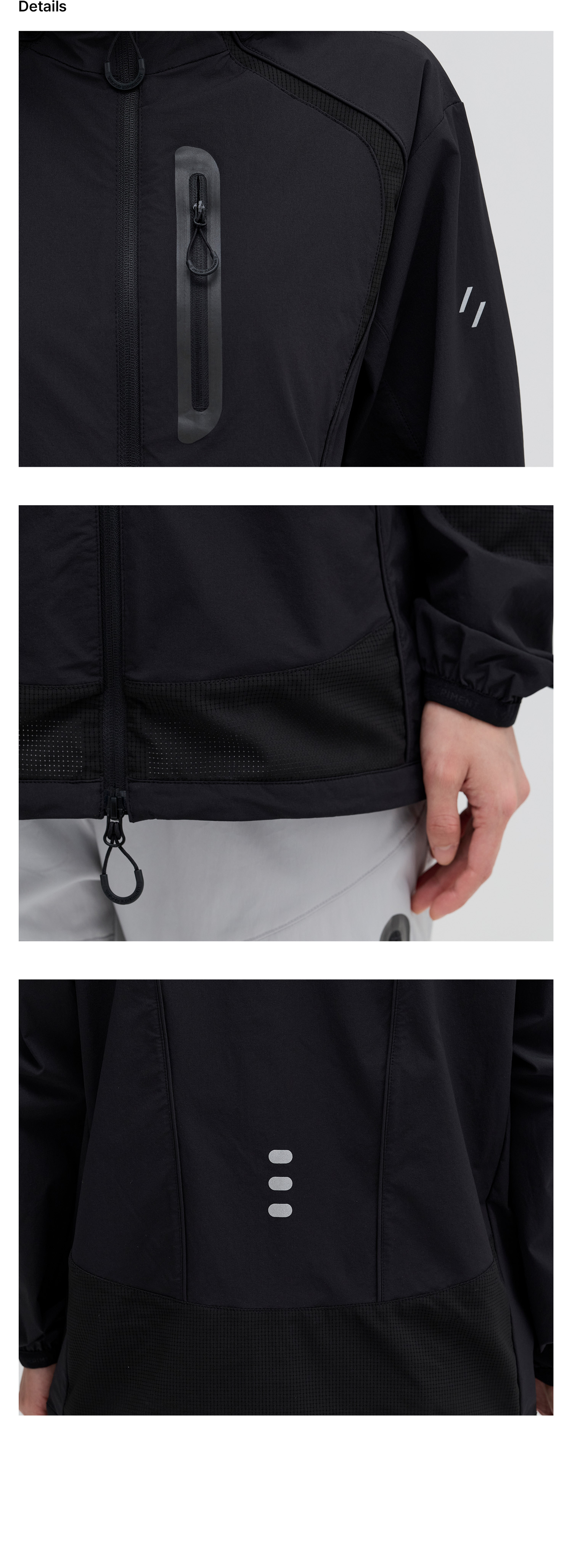 VEO FLEXABLE WINDBREAKER_BLACK_WOL074