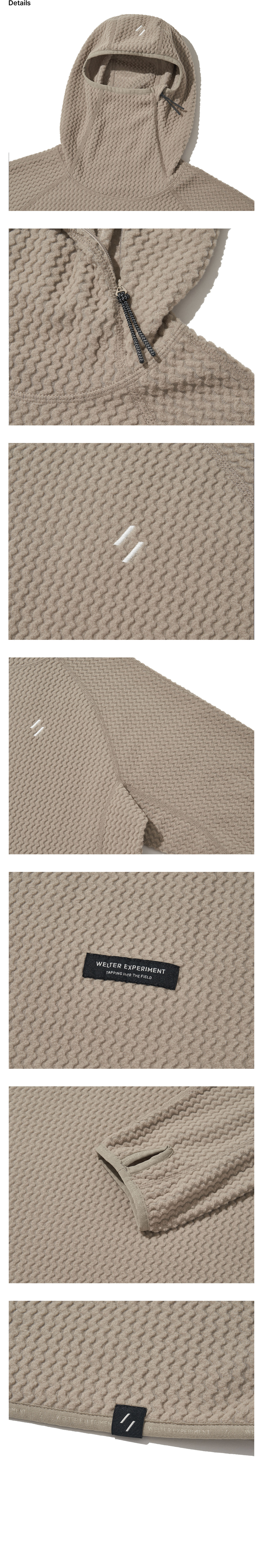 Calora Fleece Hooded Pullover Beige