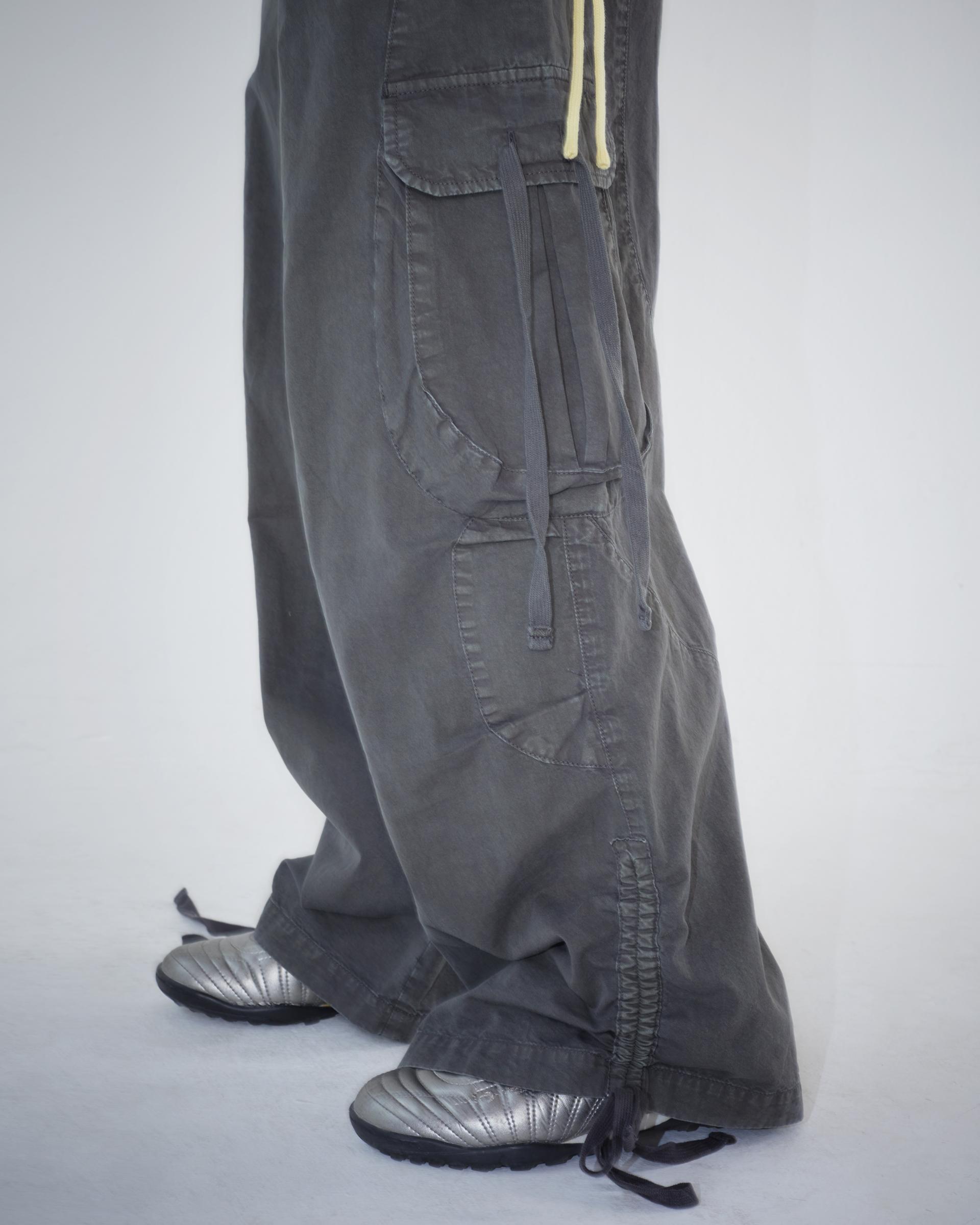 RAW EDGE POCKET PANTS CHARCOAL | coyseio