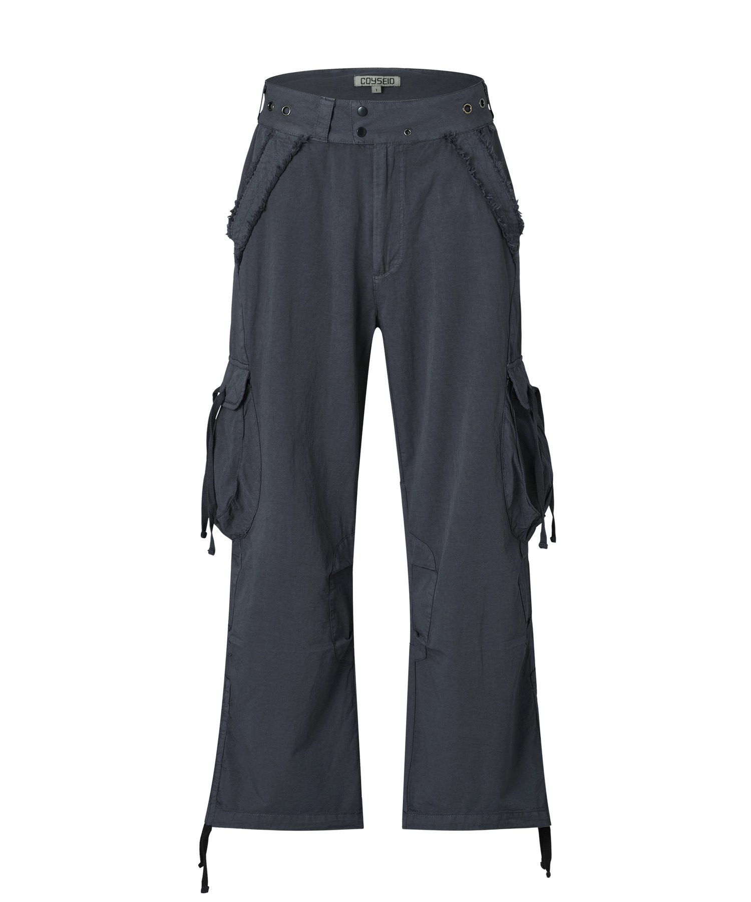 coyseio BIG POCKET CARGO PANTS CHARCOAL
