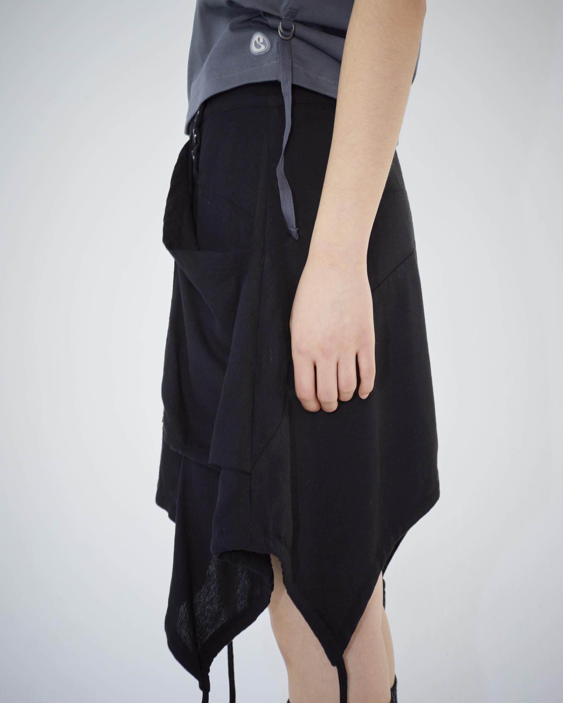 FAIRY STRING SKIRT BLACK - coyseio
