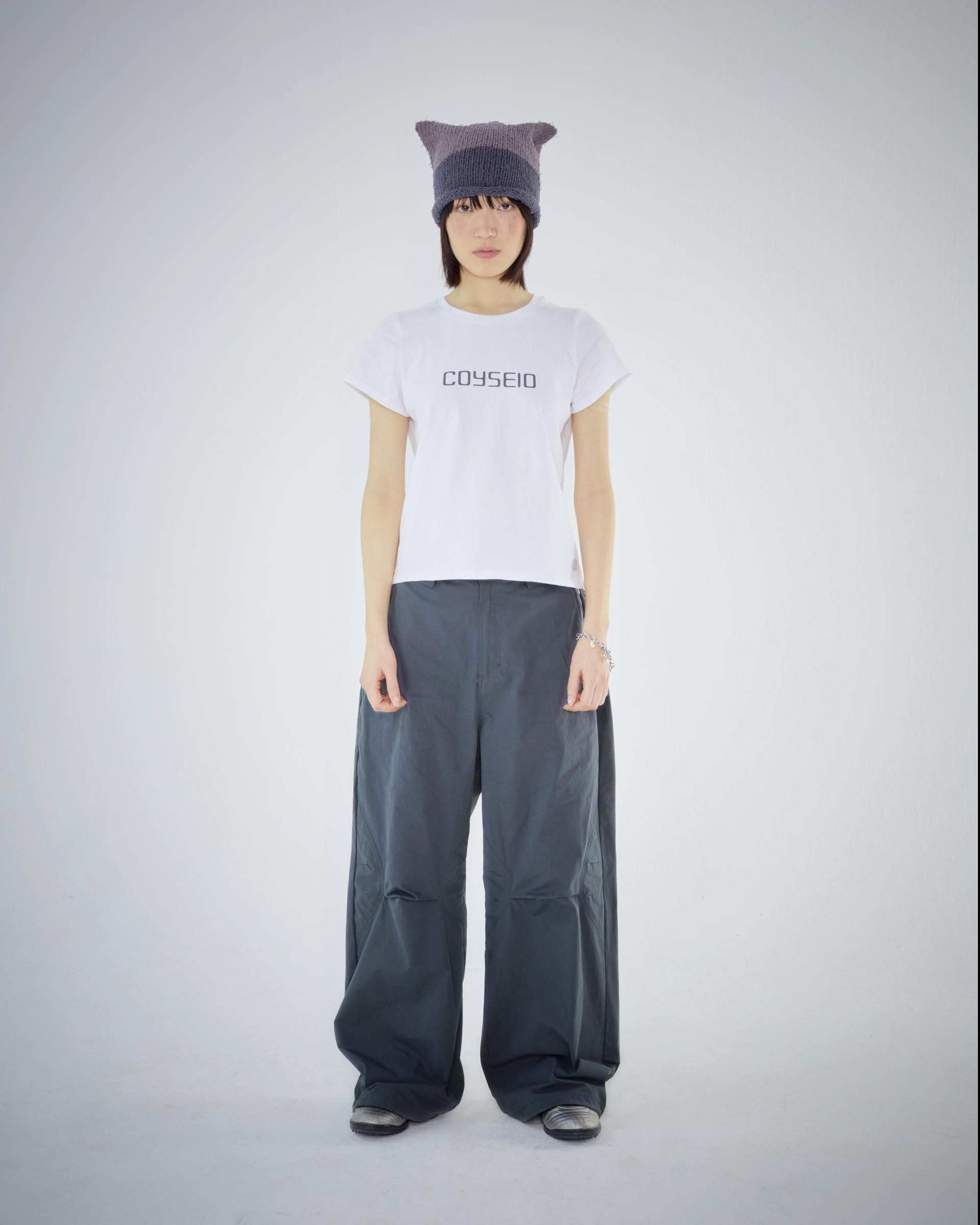 【COYSEIO】CURVE PINTUCK PANTS GREY CURVE PINTUCK PANTS BLUE GREY - coyseio